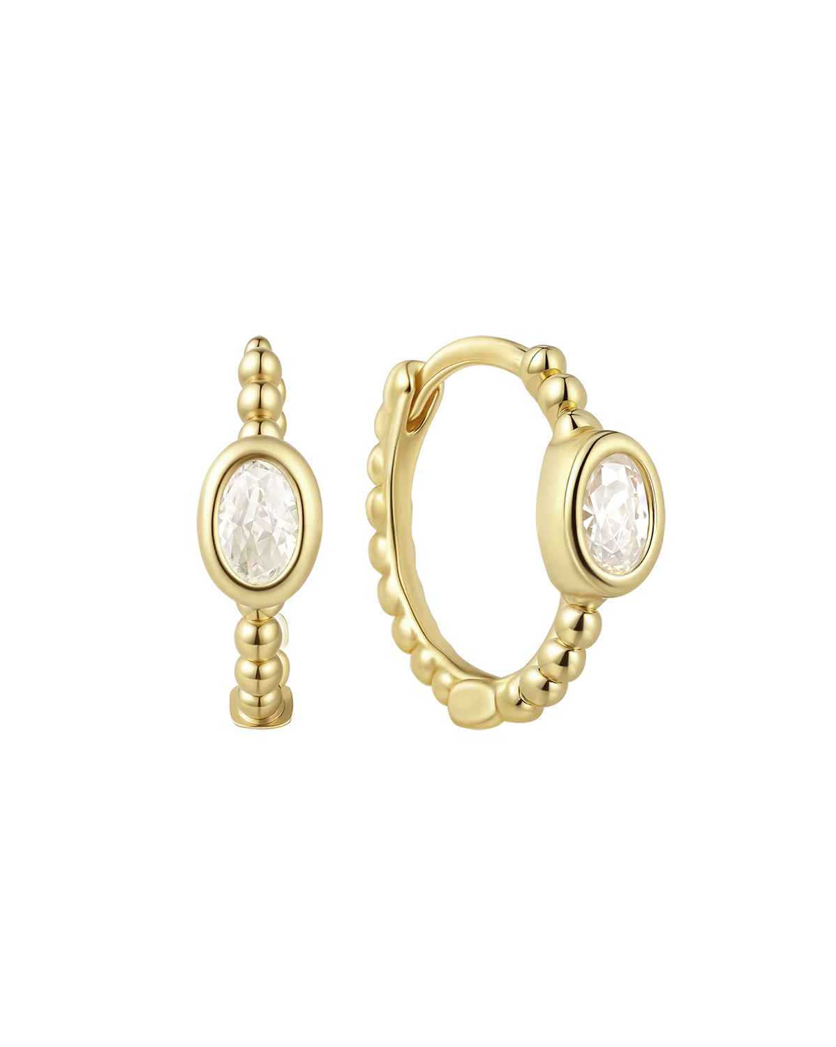 Clio Hoops - Diamond CZ (April)
