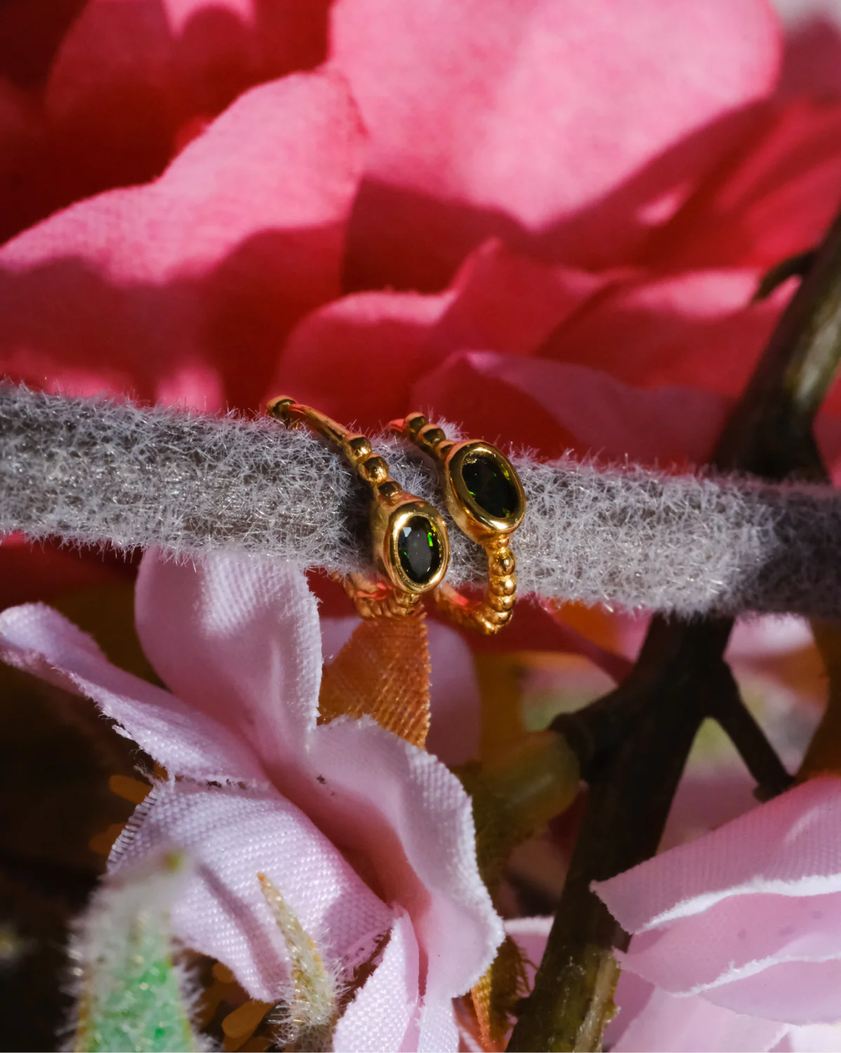 Clio Hoops - Emerald CZ (May) - Image 4