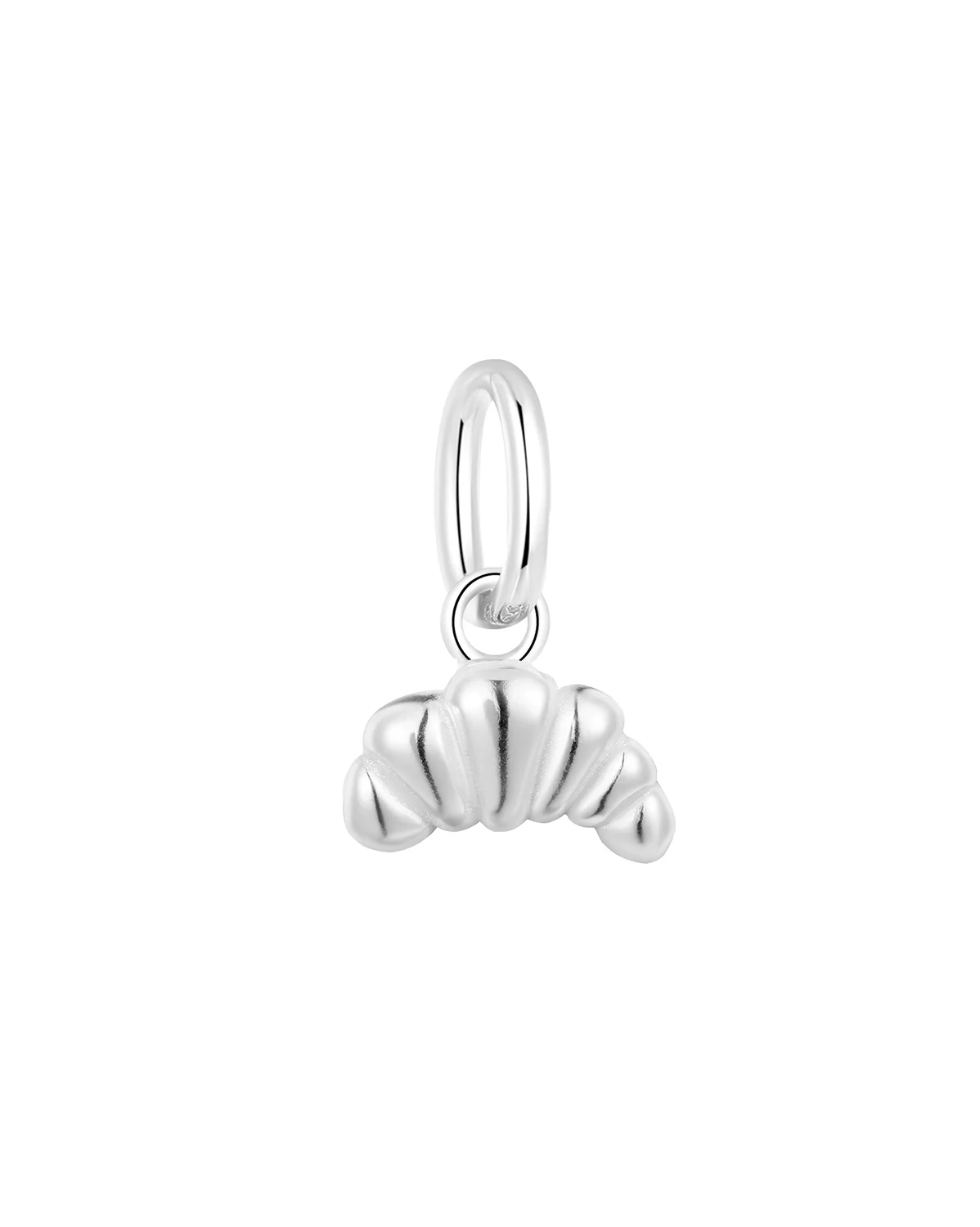 Croissant Pendant Charm Sterling Silver