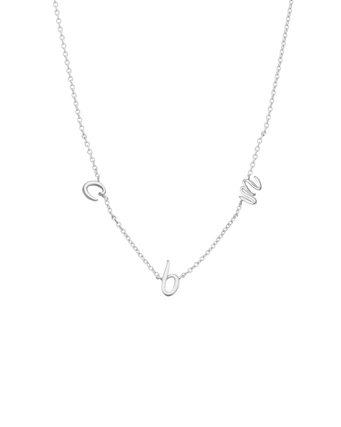 Custom Cursive Letter Necklace - Sterling Silver (up to 7 letters) - Image 8