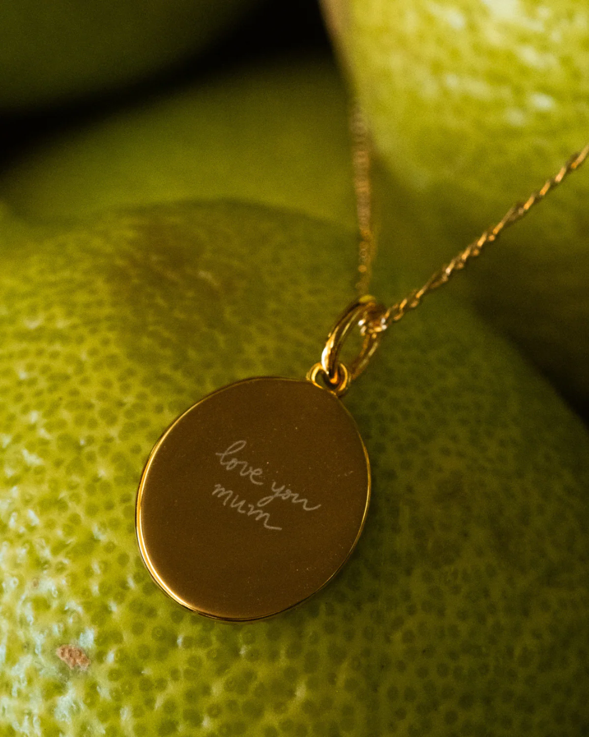 Custom Engraved Oval Necklace - Image 12