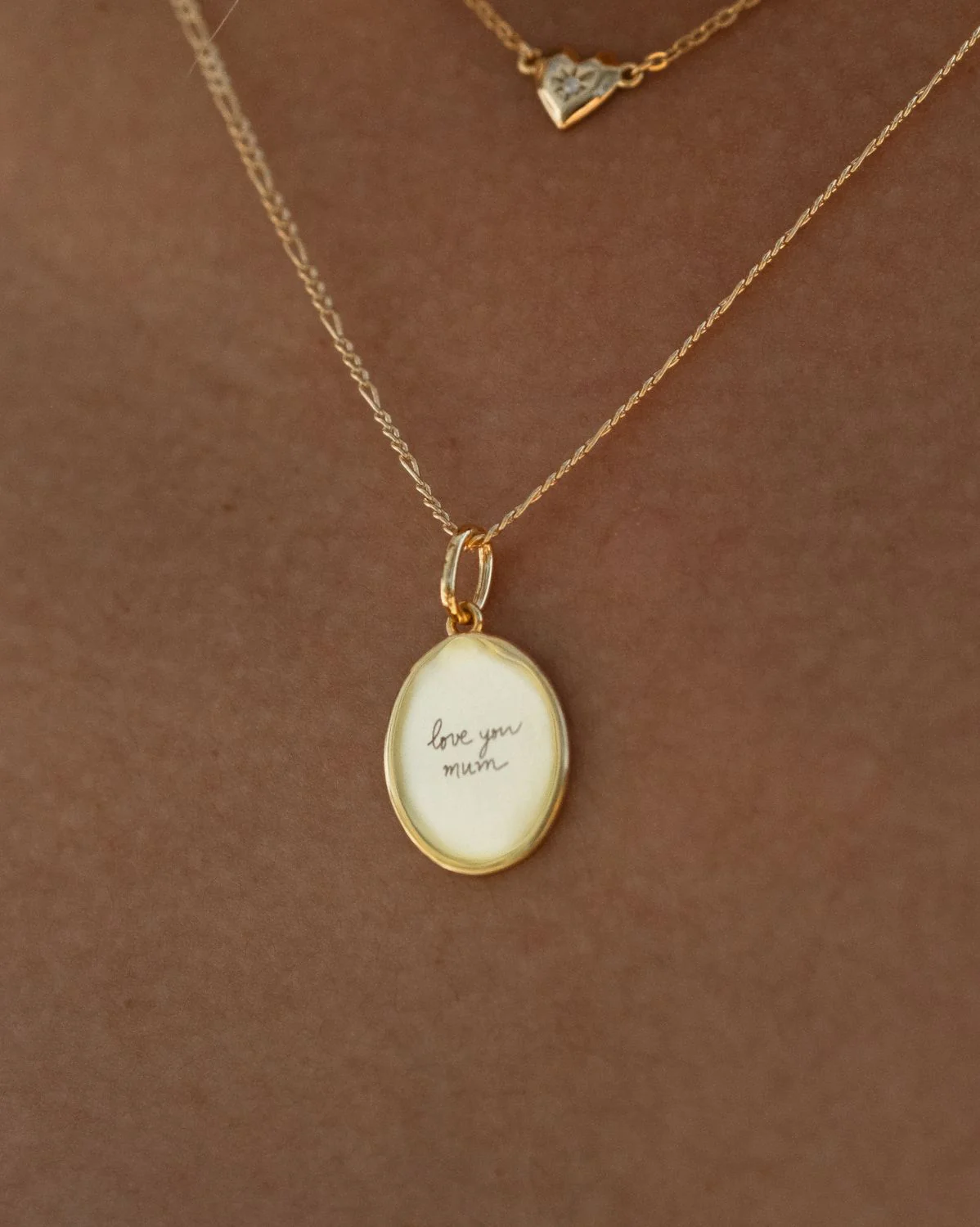 Custom Engraved Oval Necklace - Image 3