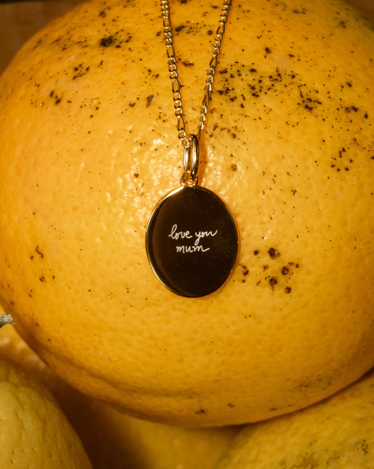 Custom Engraved Oval Necklace - Image 8