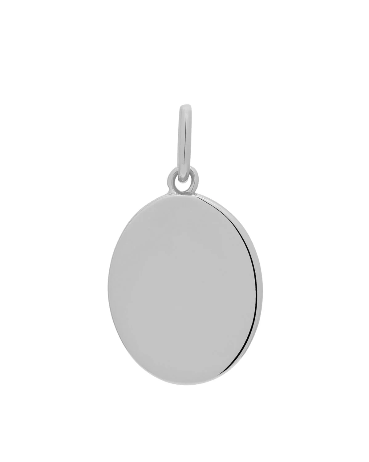 Custom Engraved Oval Pendant - Sterling Silver - Image 10