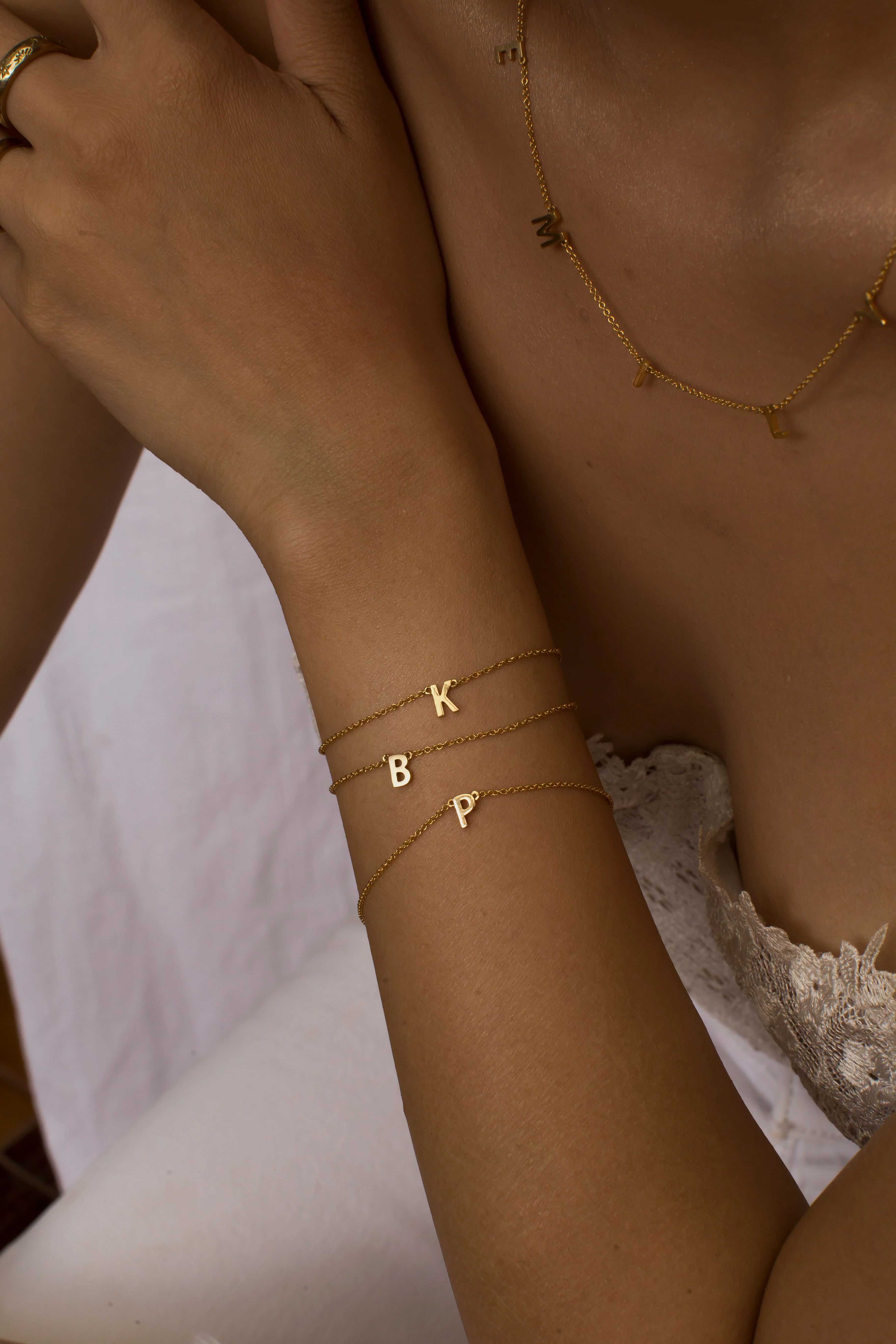 Custom Single Initial Bracelet - Image 5