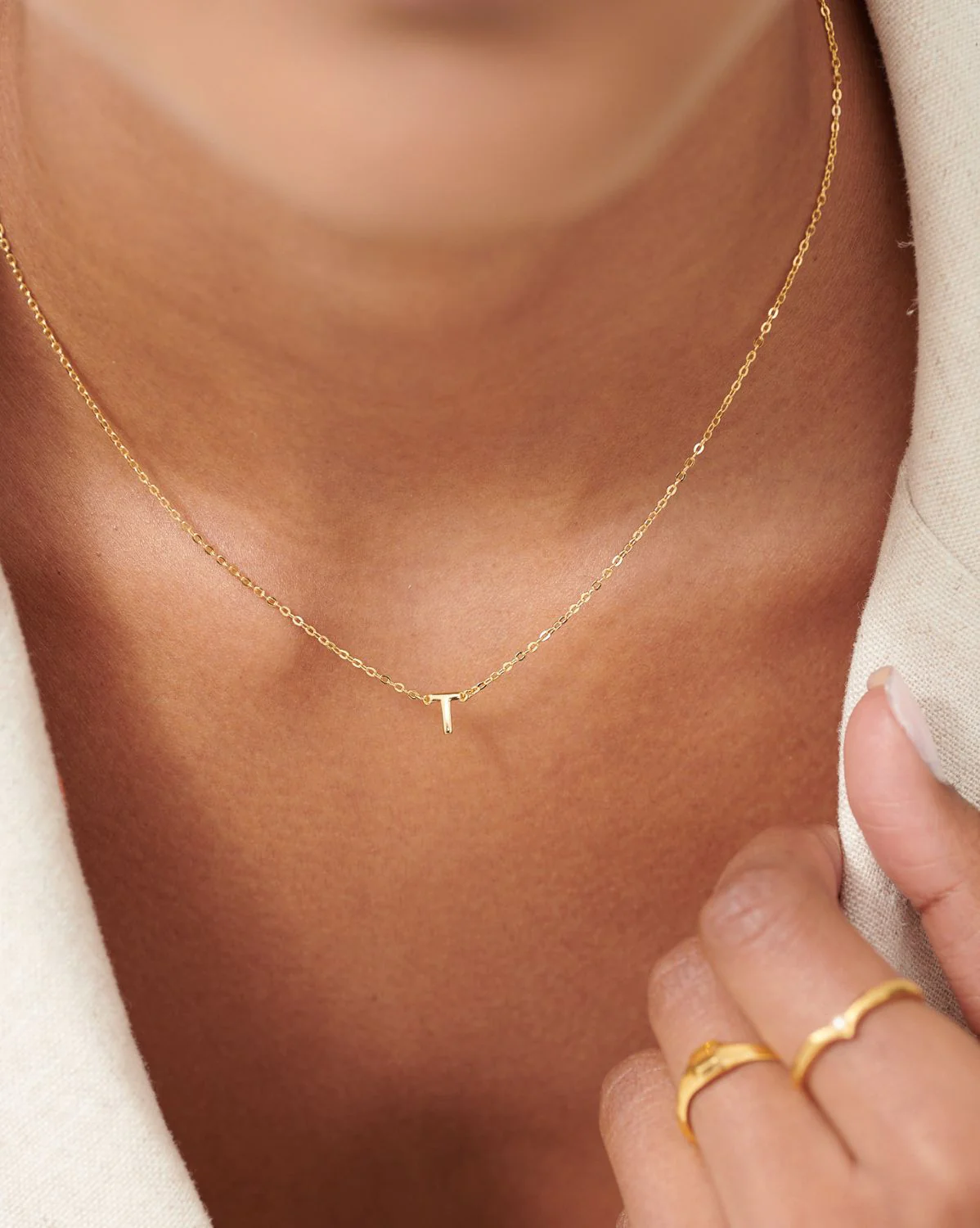 Custom Single Initial Necklace - Image 10