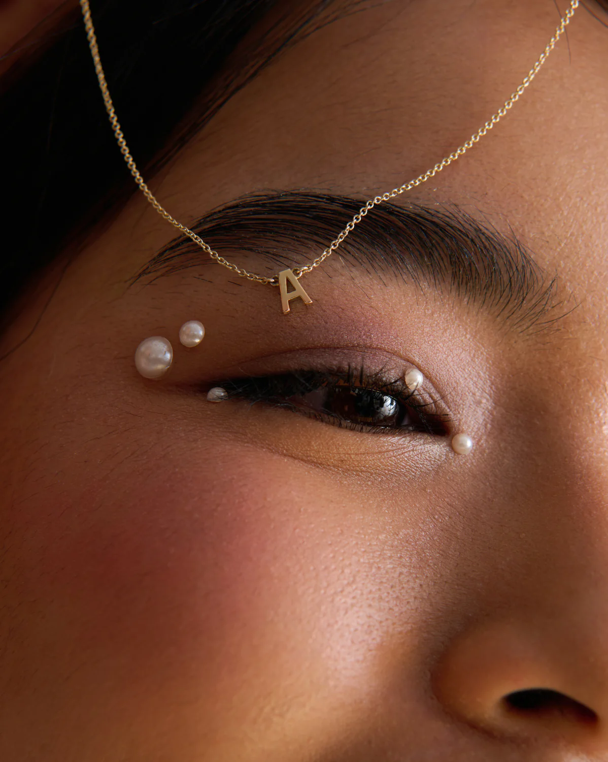 Custom Solid Gold Initial Necklace - Image 3