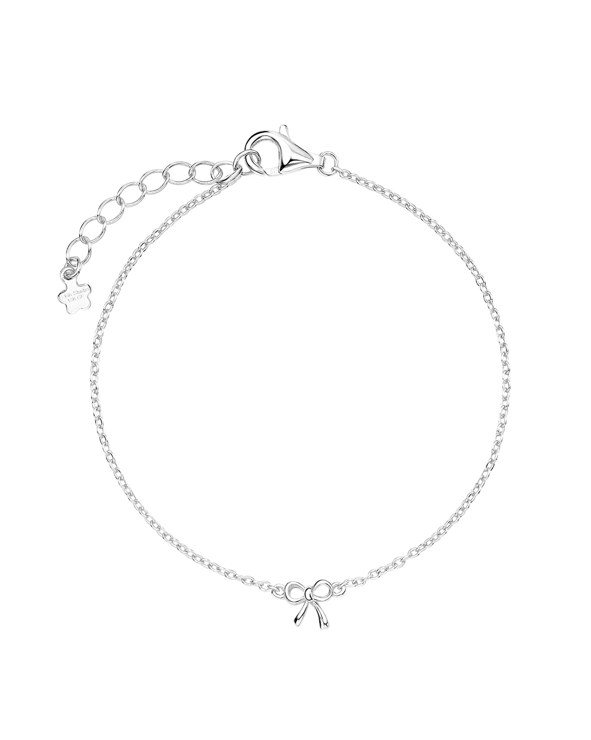 Dainty Bow Bracelet - Sterling Silver