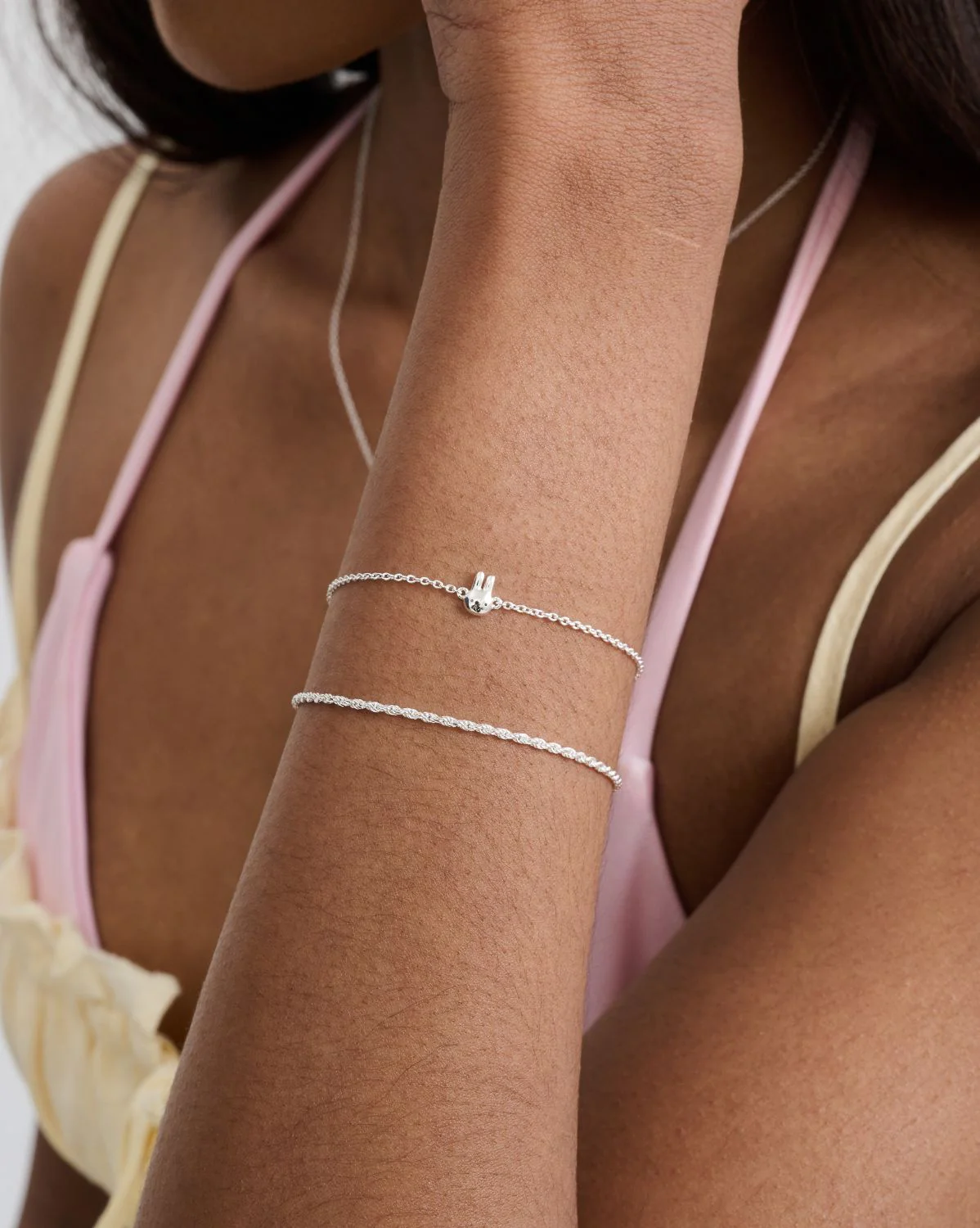Dainty Bunny Bracelet - Sterling Silver - Image 7