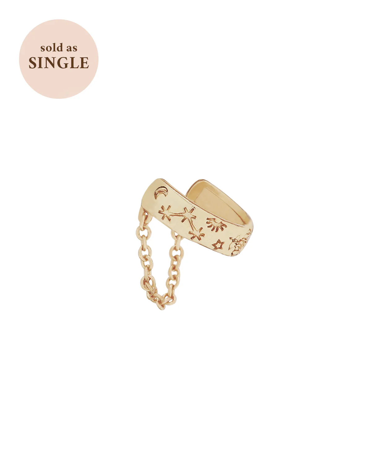 Dante Chain Ear Cuff - Image 9