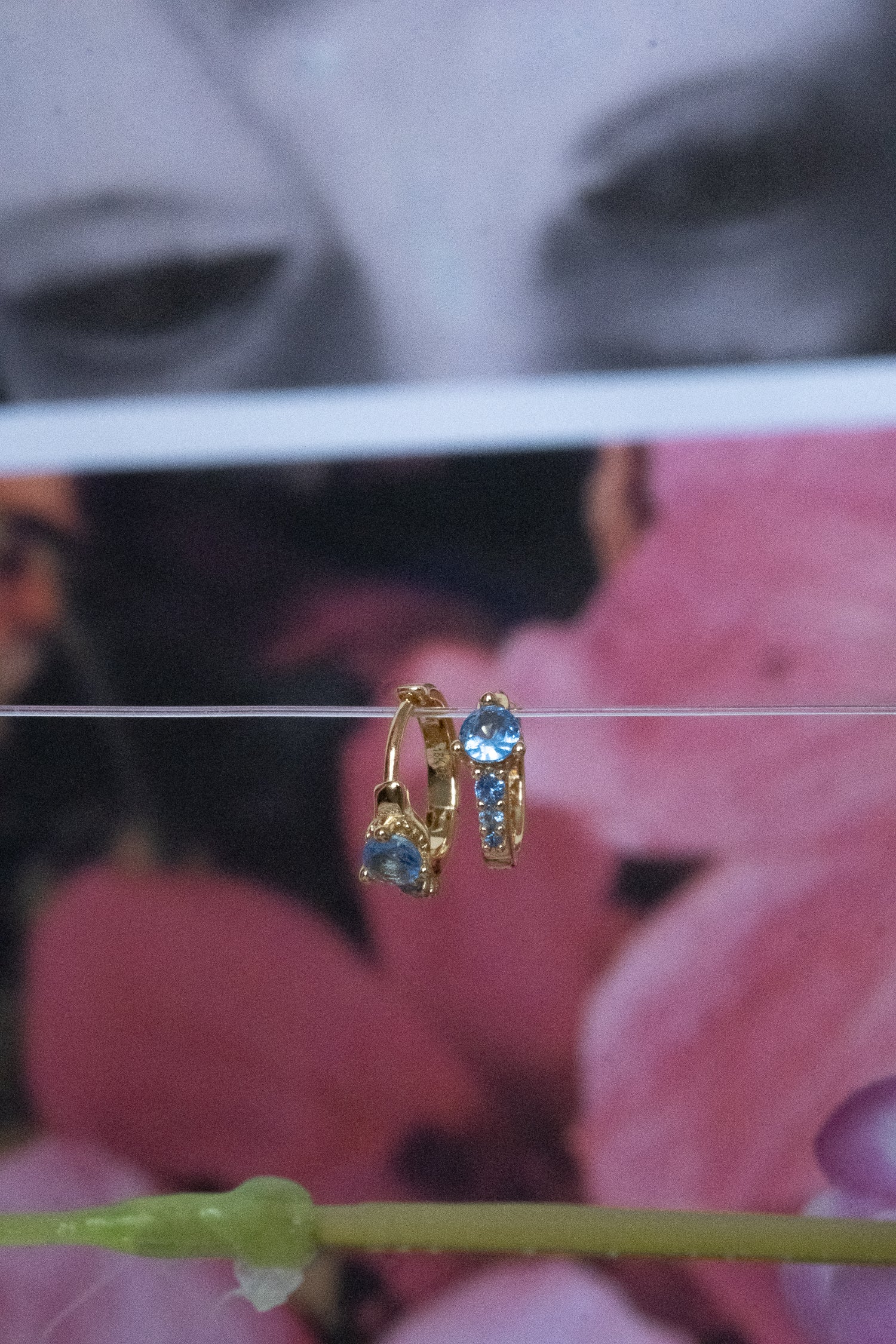 Darcy Hoops - Aquamarine CZ - Image 7