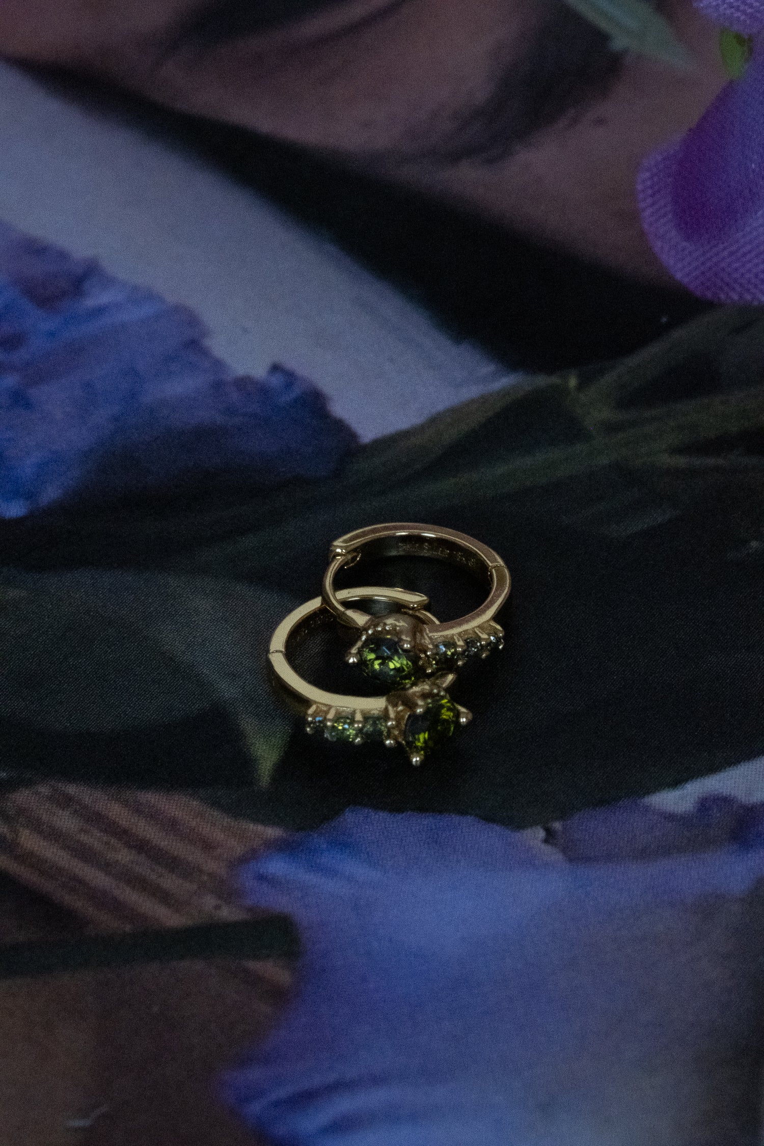 Darcy Hoops - Peridot CZ - Image 3