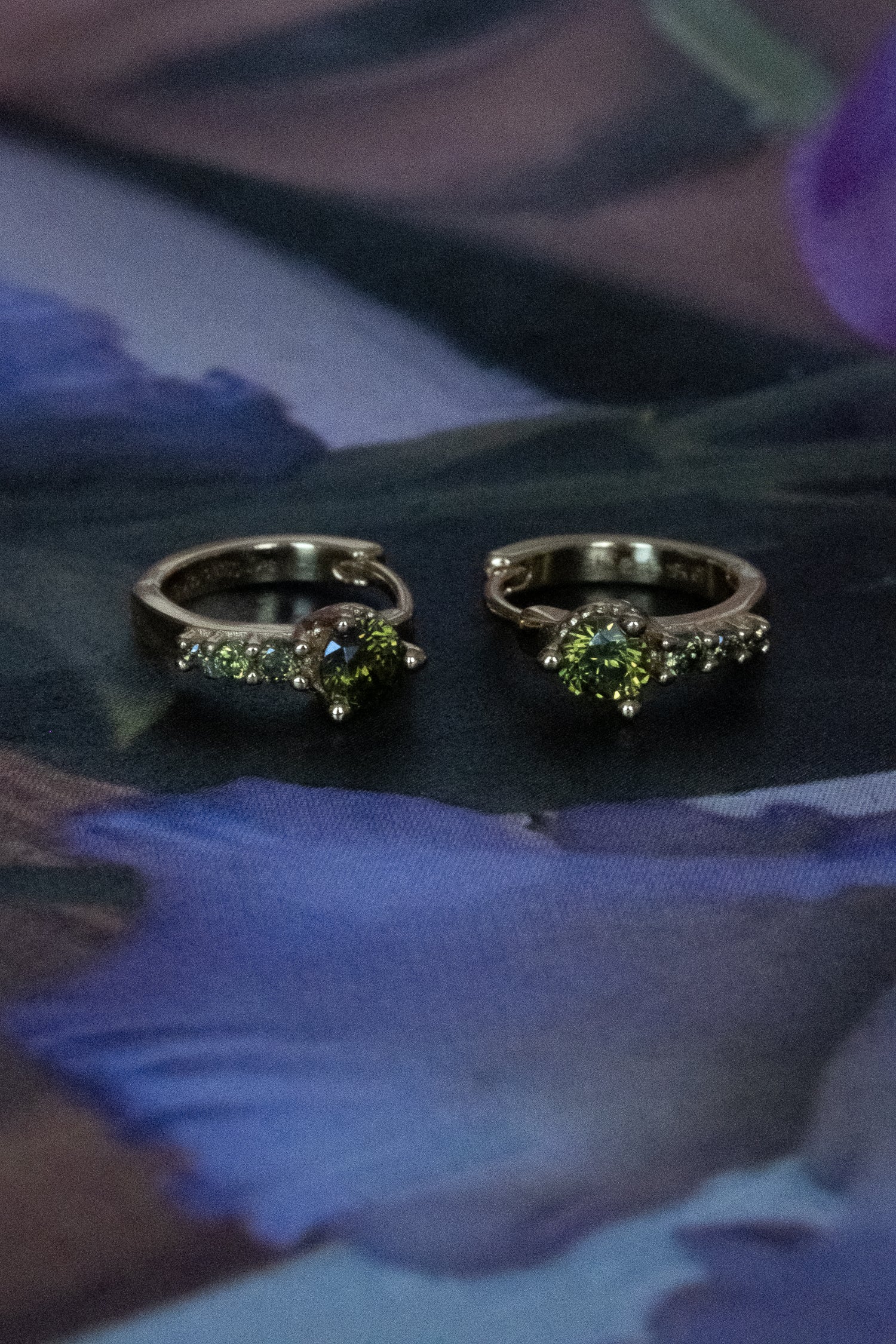Darcy Hoops - Peridot CZ - Image 5