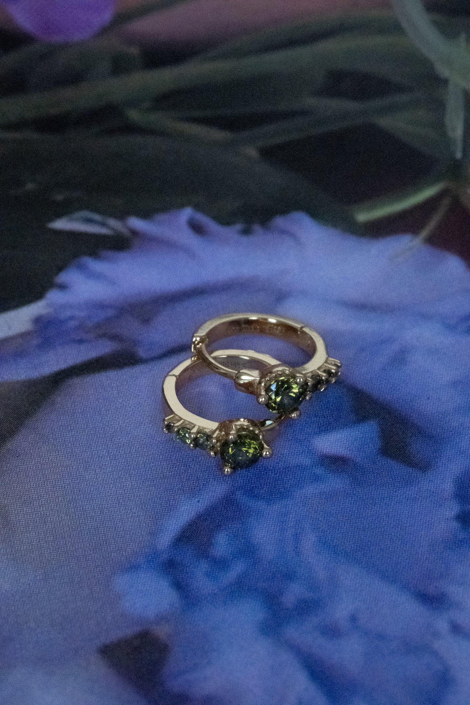 Darcy Hoops - Peridot CZ - Image 6