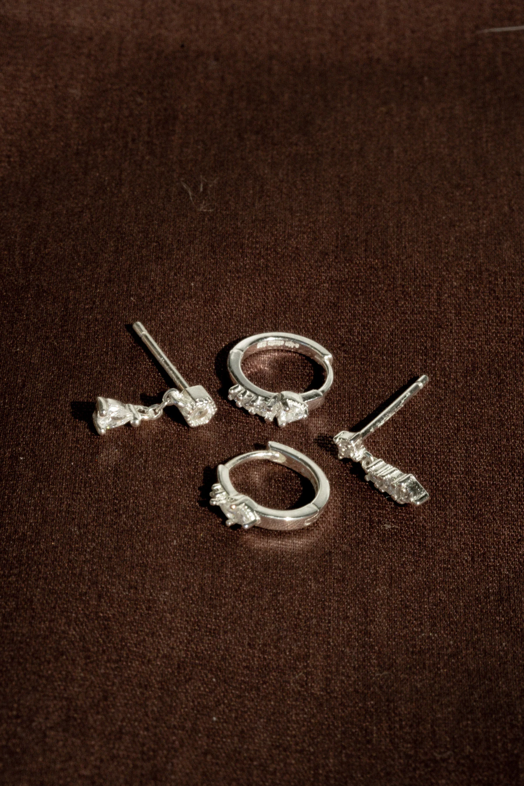 Darcy Vintage Earrings Set - Sterling Silver - Image 3