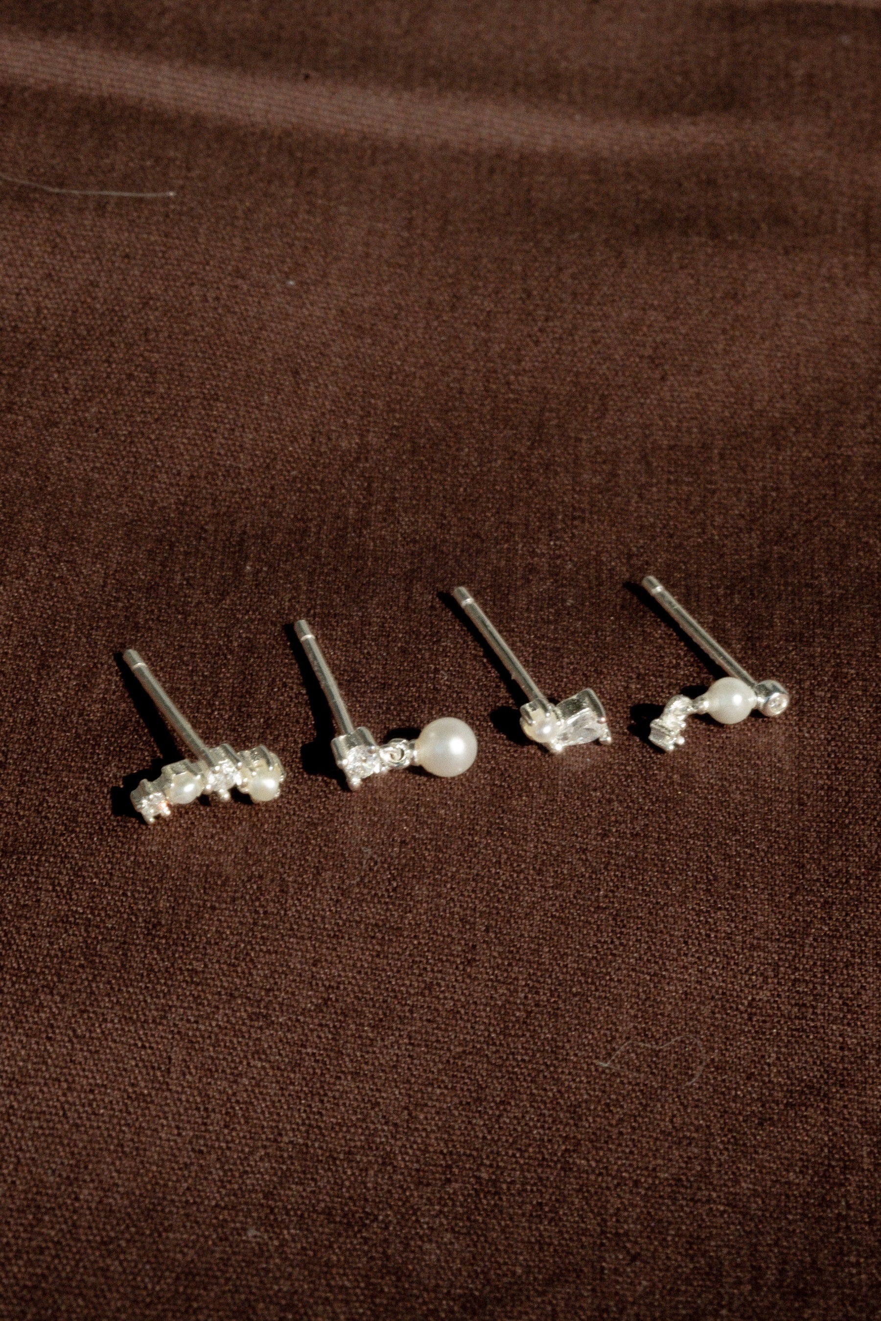 Darlene Pearl Earrings Set - Sterling Silver - Image 3