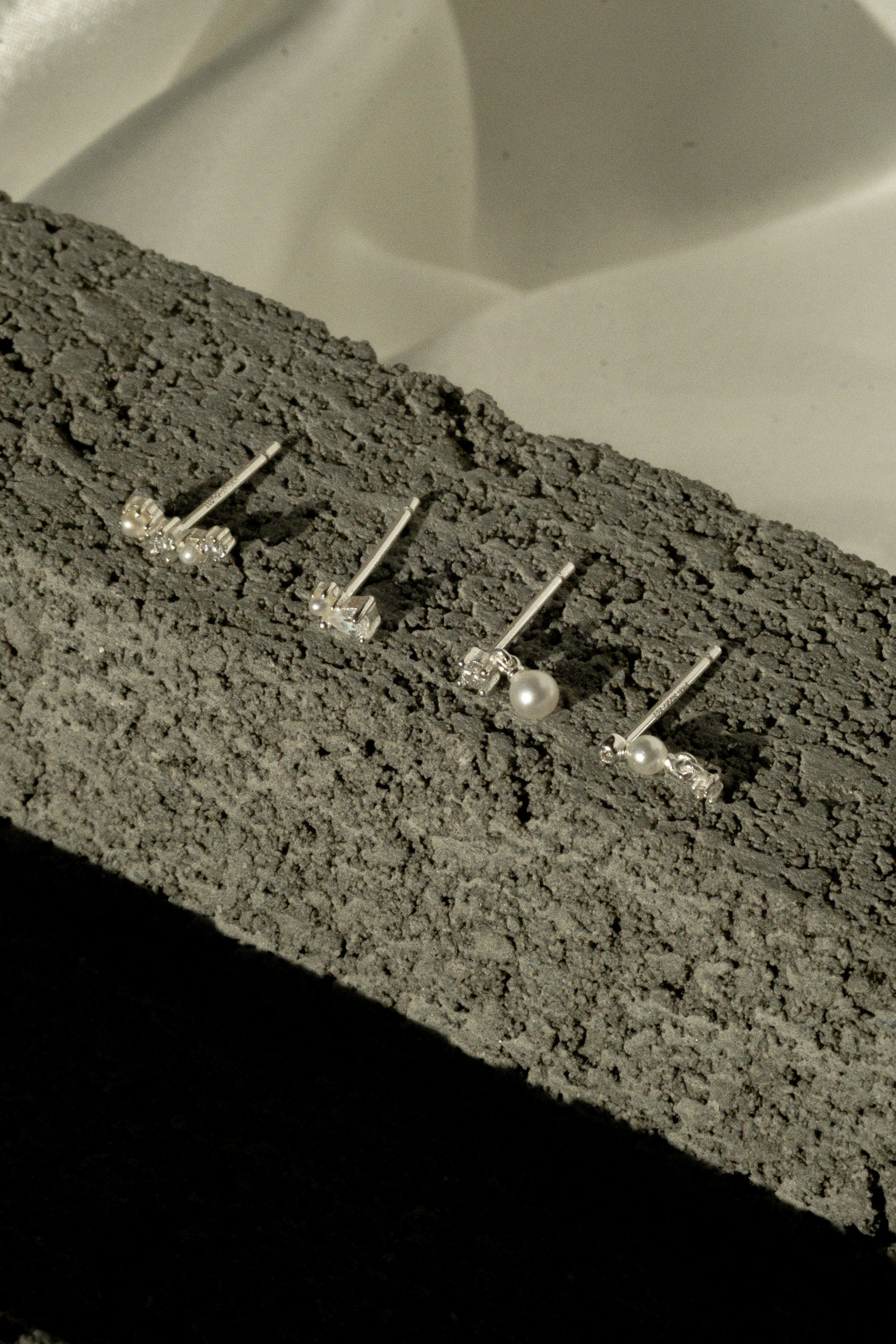 Darlene Pearl Earrings Set - Sterling Silver - Image 5