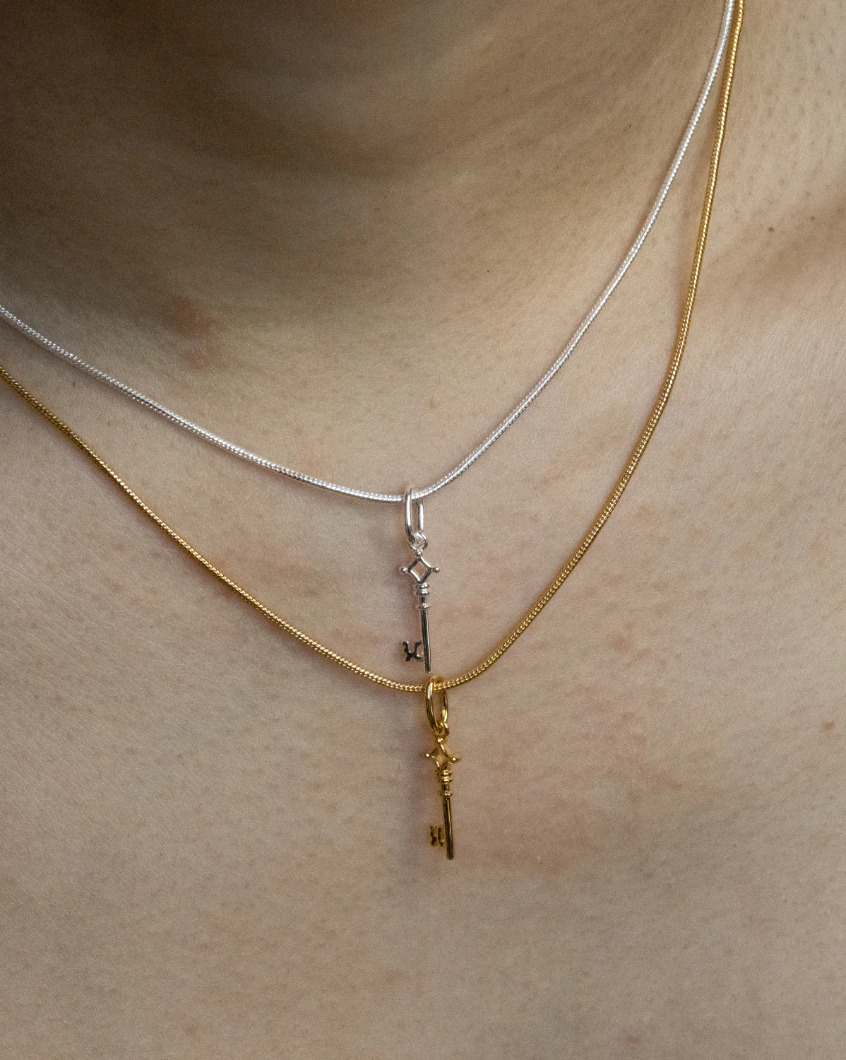 Solid Gold Eren’s Key Necklace - Image 3