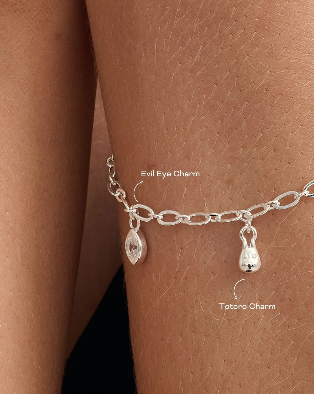 Evil Eye Charm - Sterling Silver - Image 3