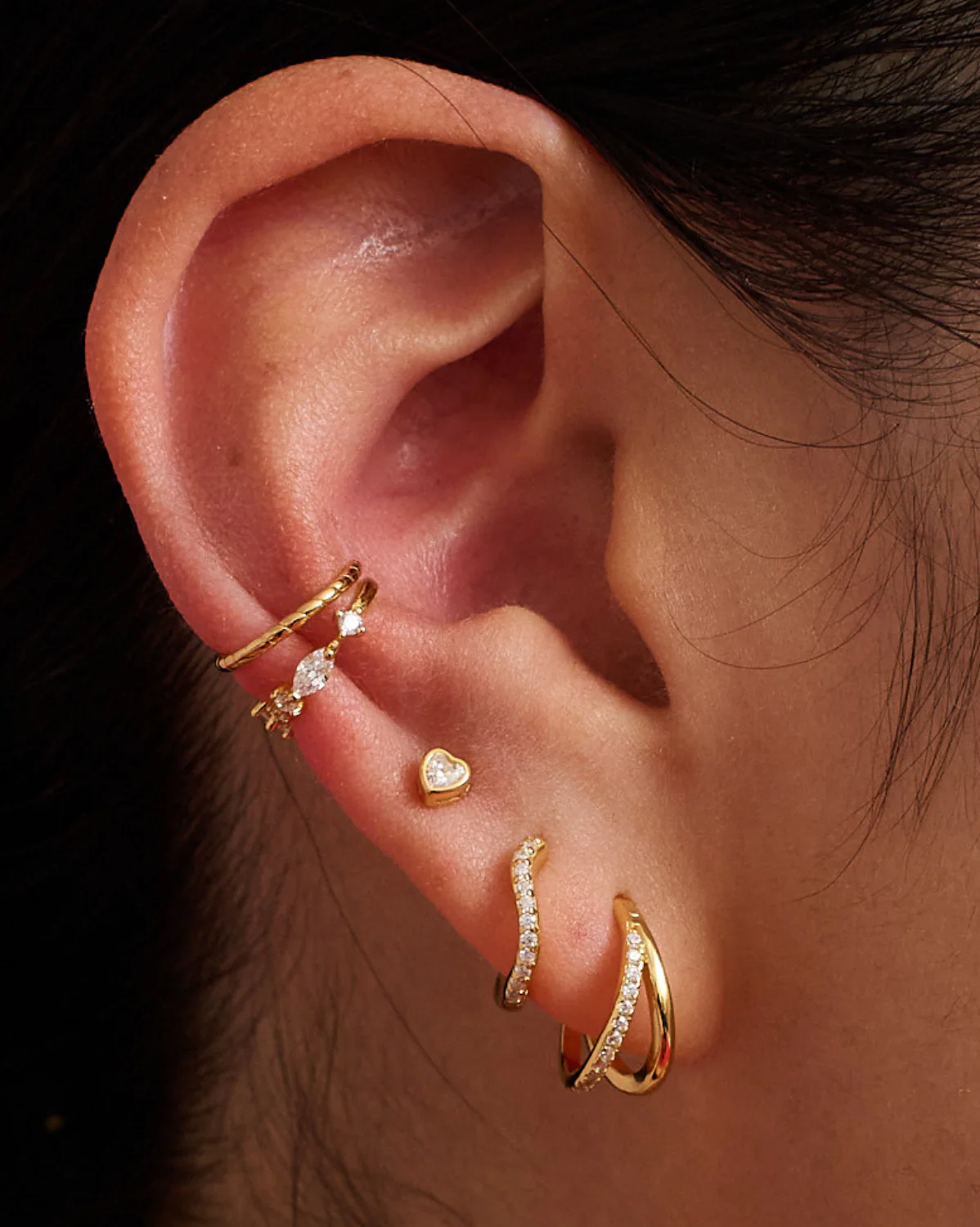 Faye Pave Clicker Hoops - Image 2