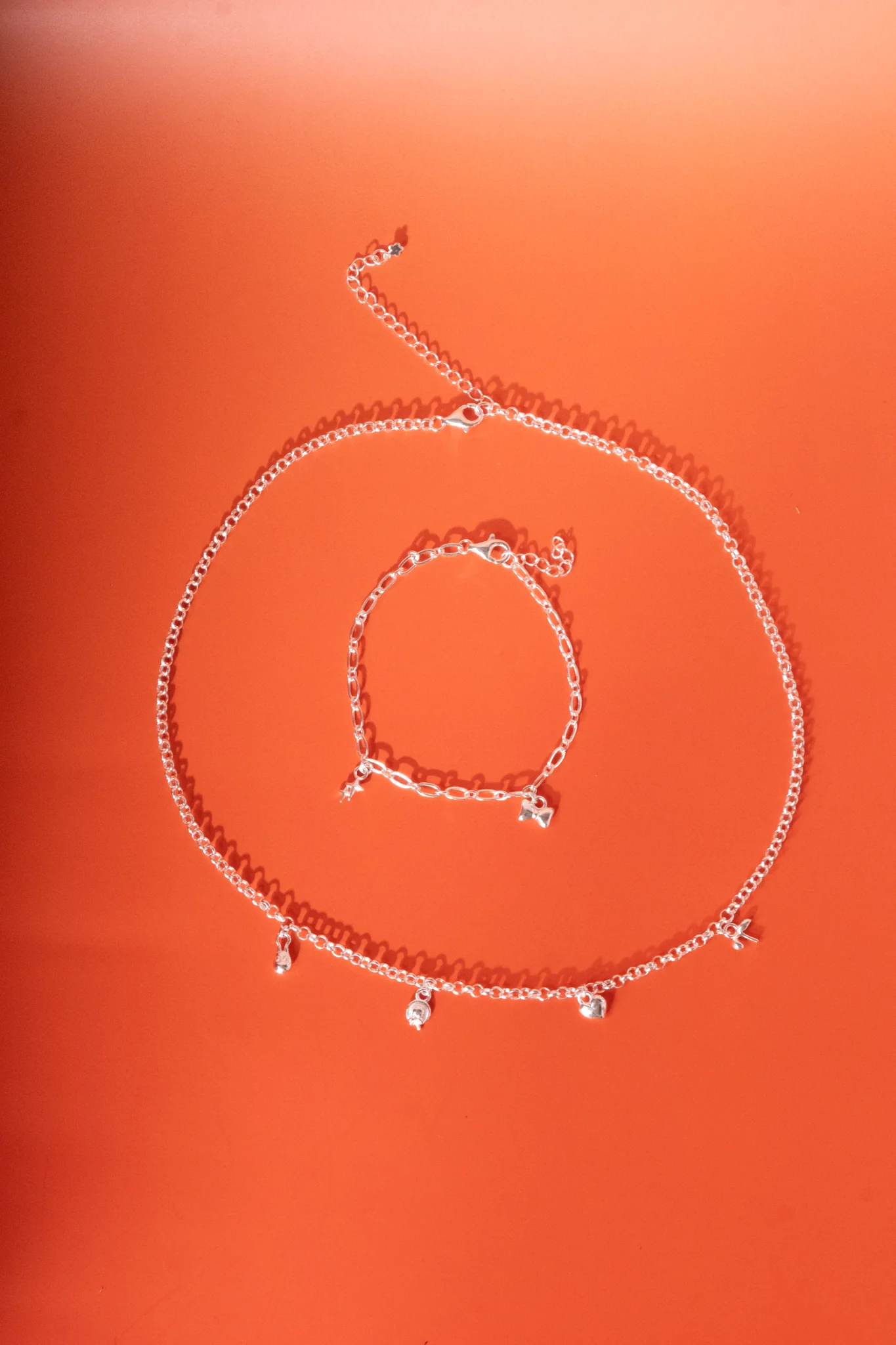 Figaro Charm Bracelet - Sterling Silver (Build Your Own) - Image 7