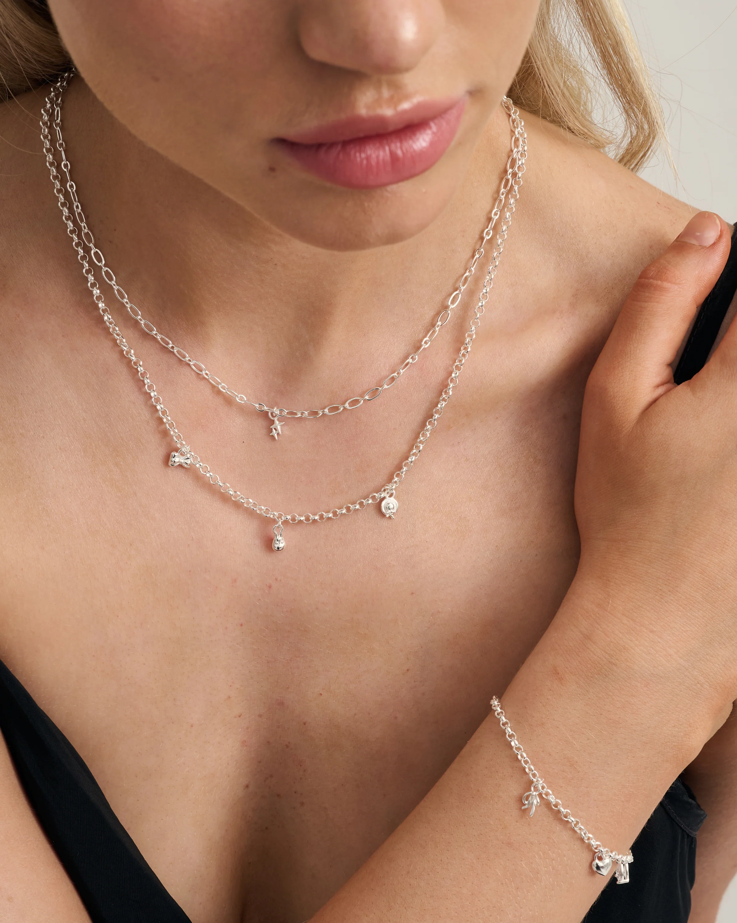 Figaro Charm Necklace - Sterling Silver - Image 11