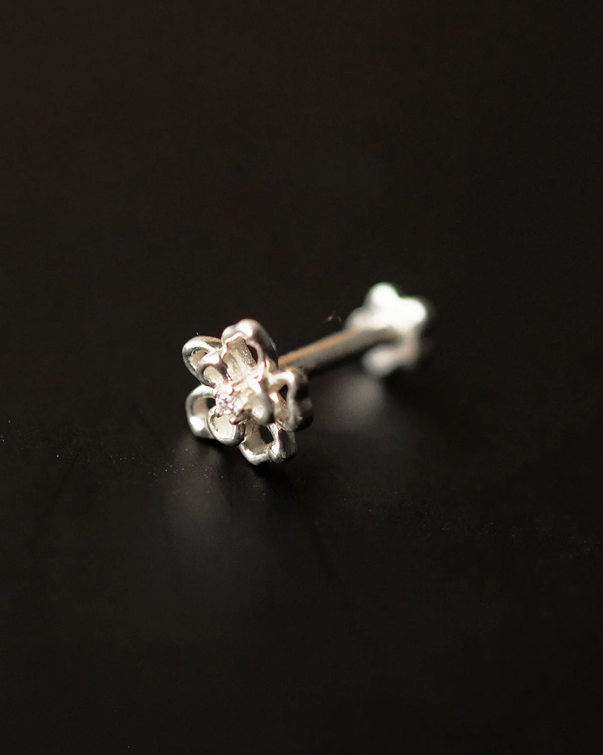 Fleur Petite Stud - Sterling Silver - Image 3