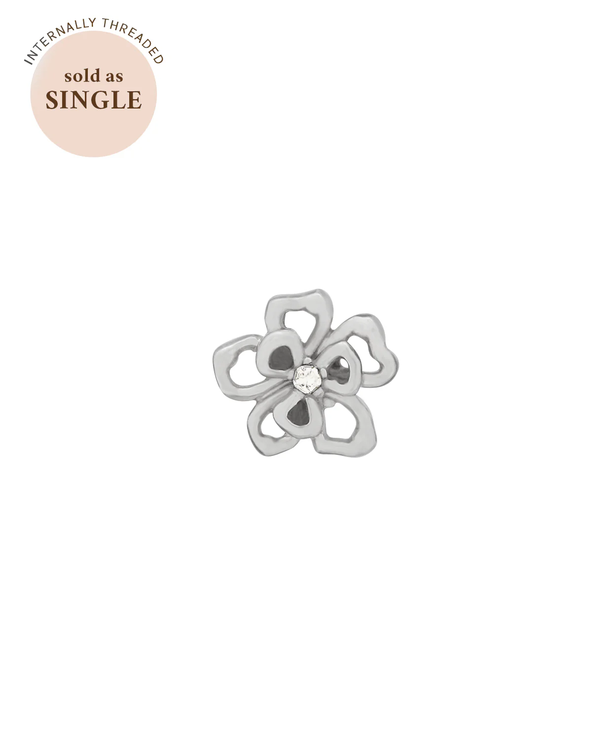 Fleur Petite Stud - Sterling Silver - Image 8