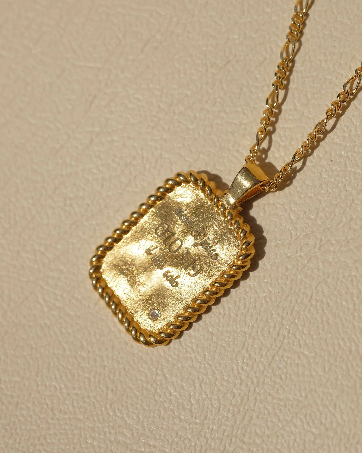 Flint Engravable Pendant Necklace - Sterling Silver - Image 9
