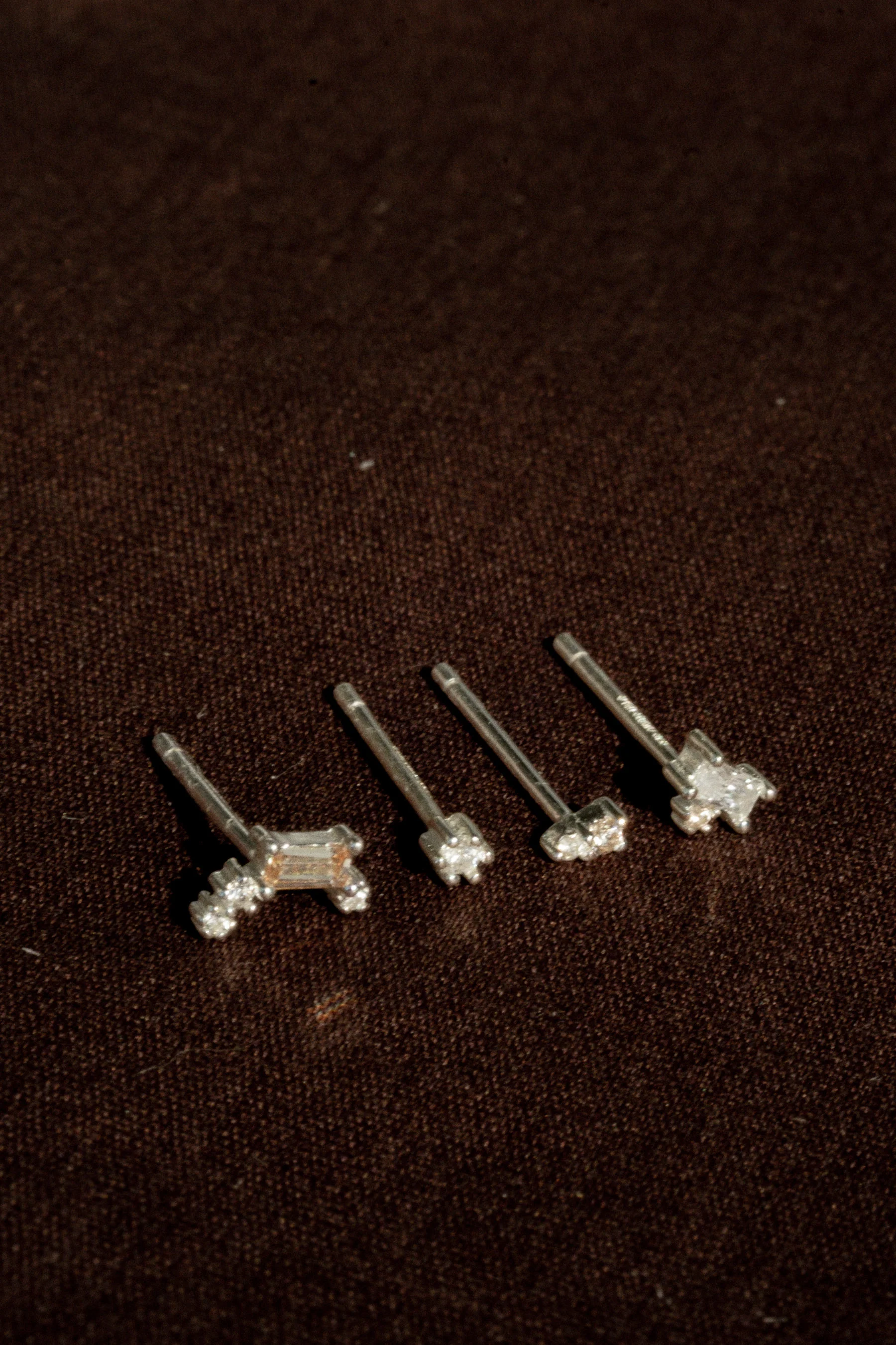 Gatsby Topaz Crystal Earrings Set - Sterling Silver - Image 10