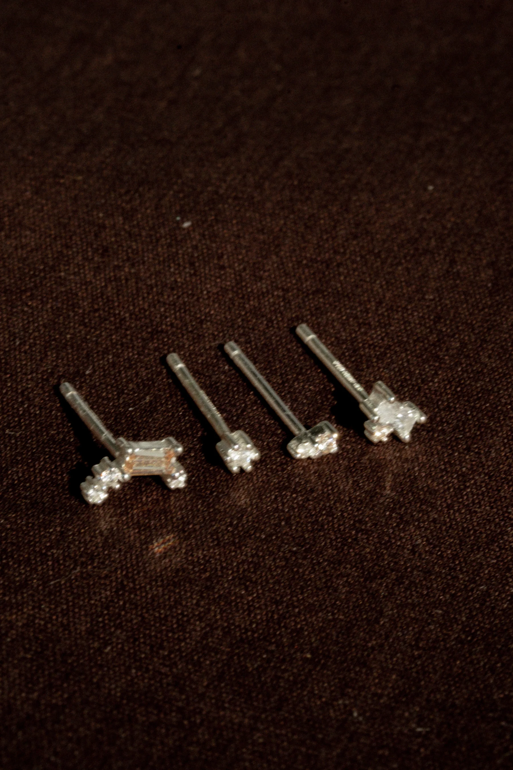 Gatsby Topaz Crystal Earrings Set - Sterling Silver - Image 8