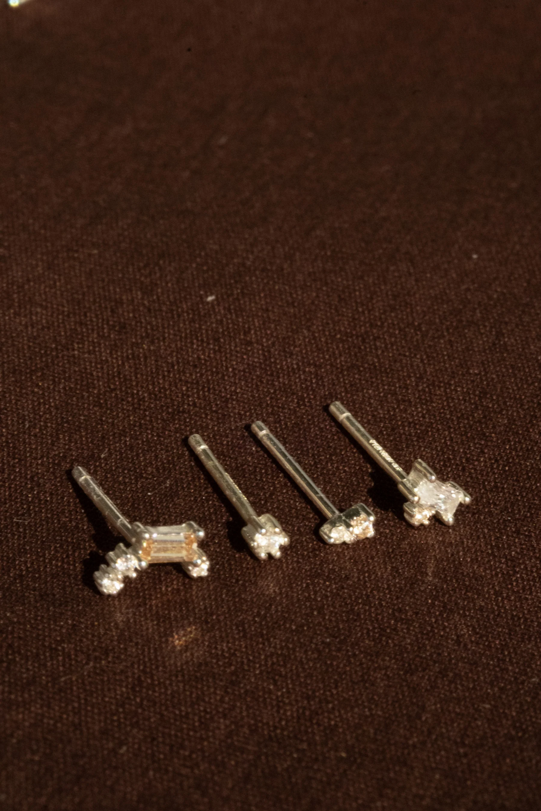 Gatsby Topaz Crystal Earrings Set - Sterling Silver - Image 9