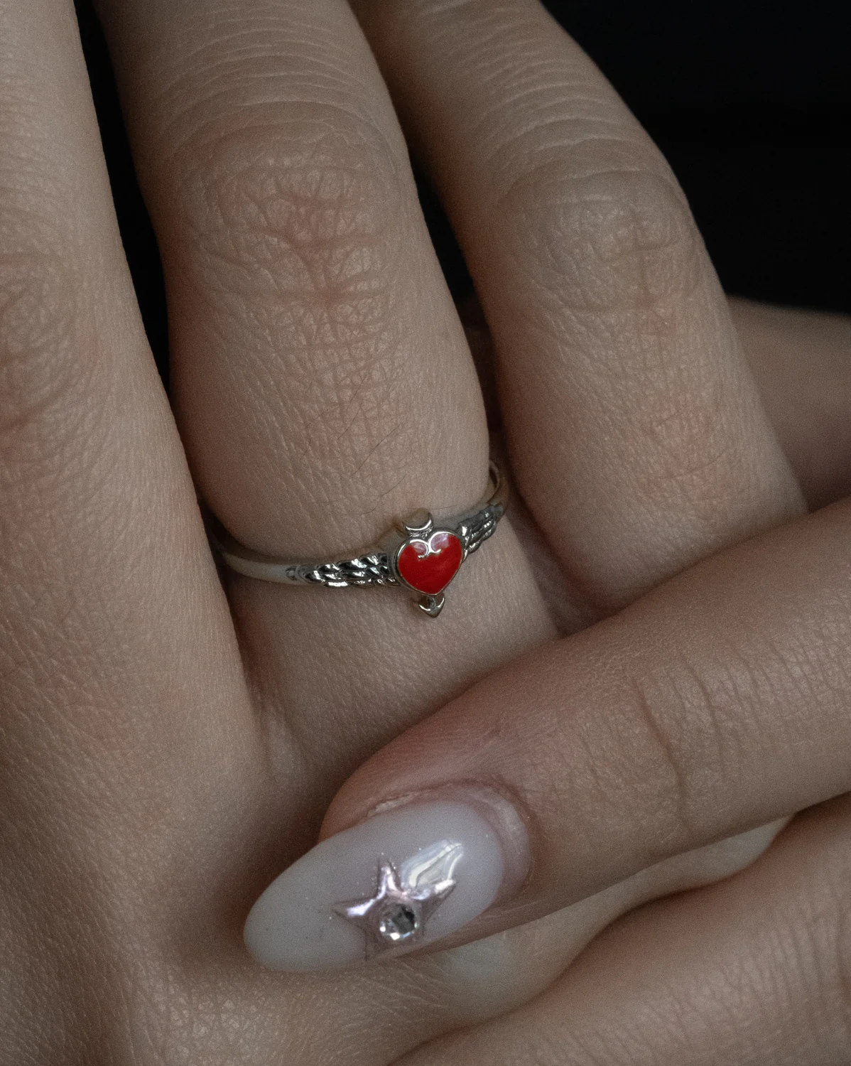 Guardian’s Heart Ring - Sterling Silver - Image 2