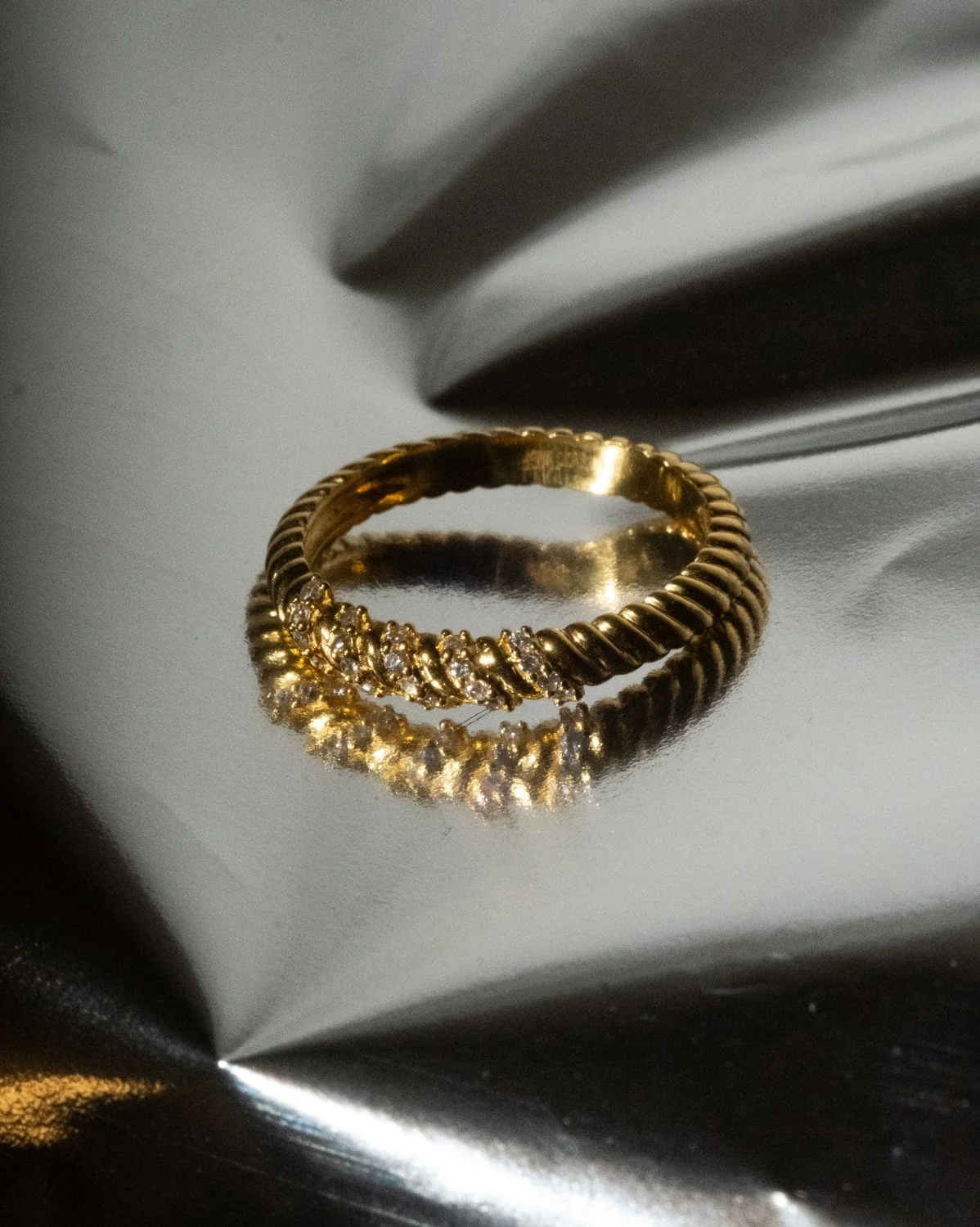 Haeun Croissant Pave Ring - Image 7