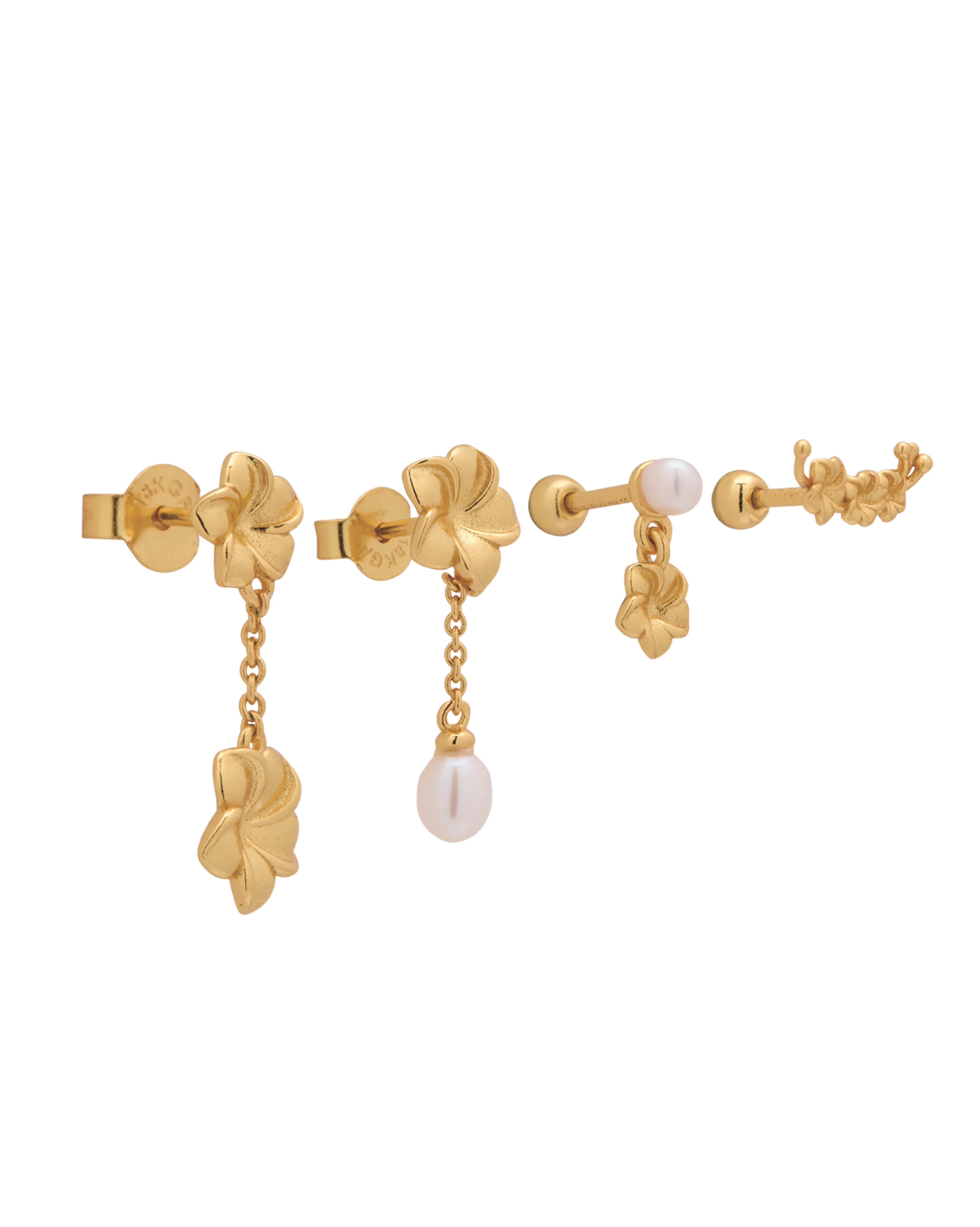 Hibiscus Flowers Earrings Set - Image 9