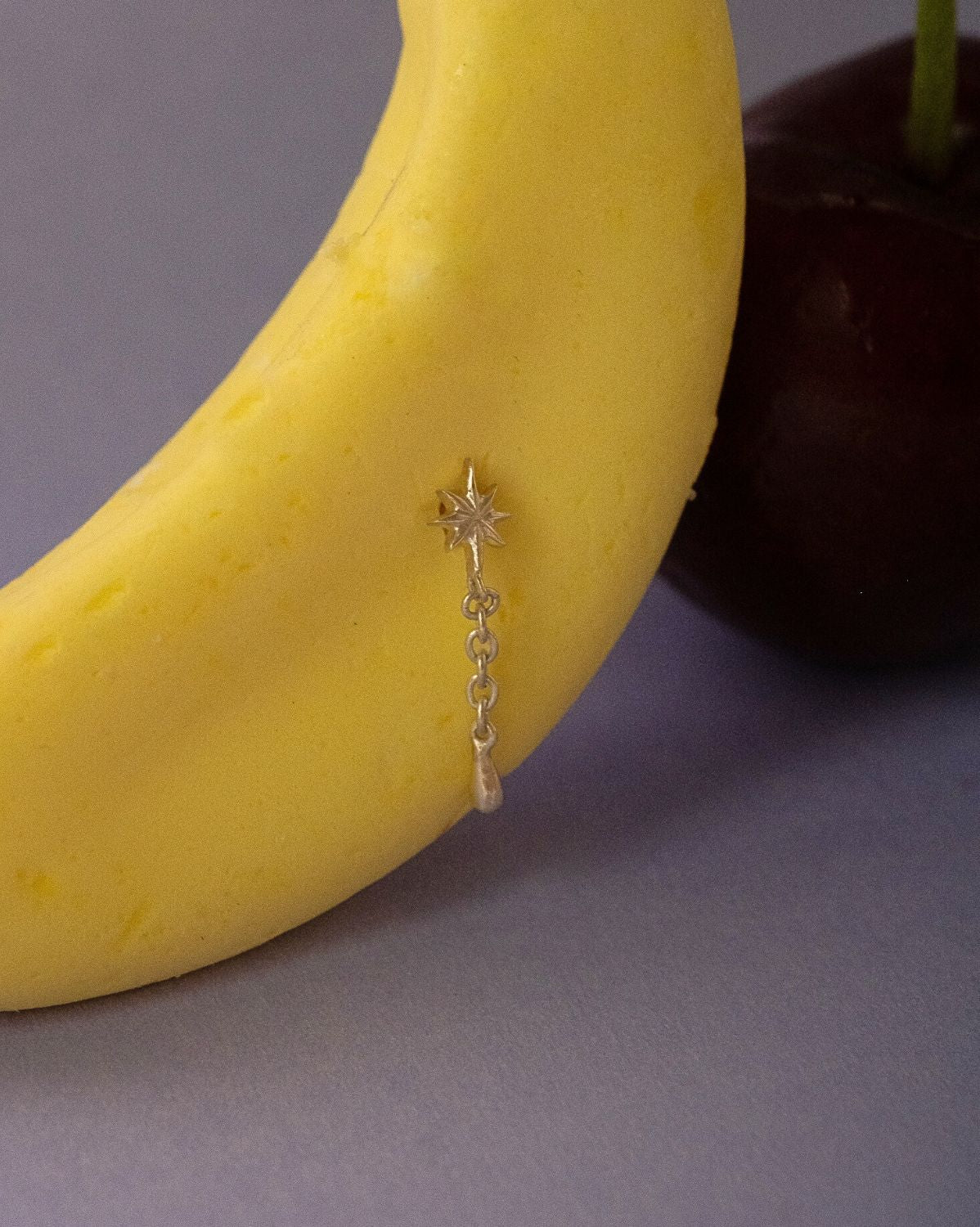 Hoshi Starburst Chain Stud - Sterling Silver - Image 3