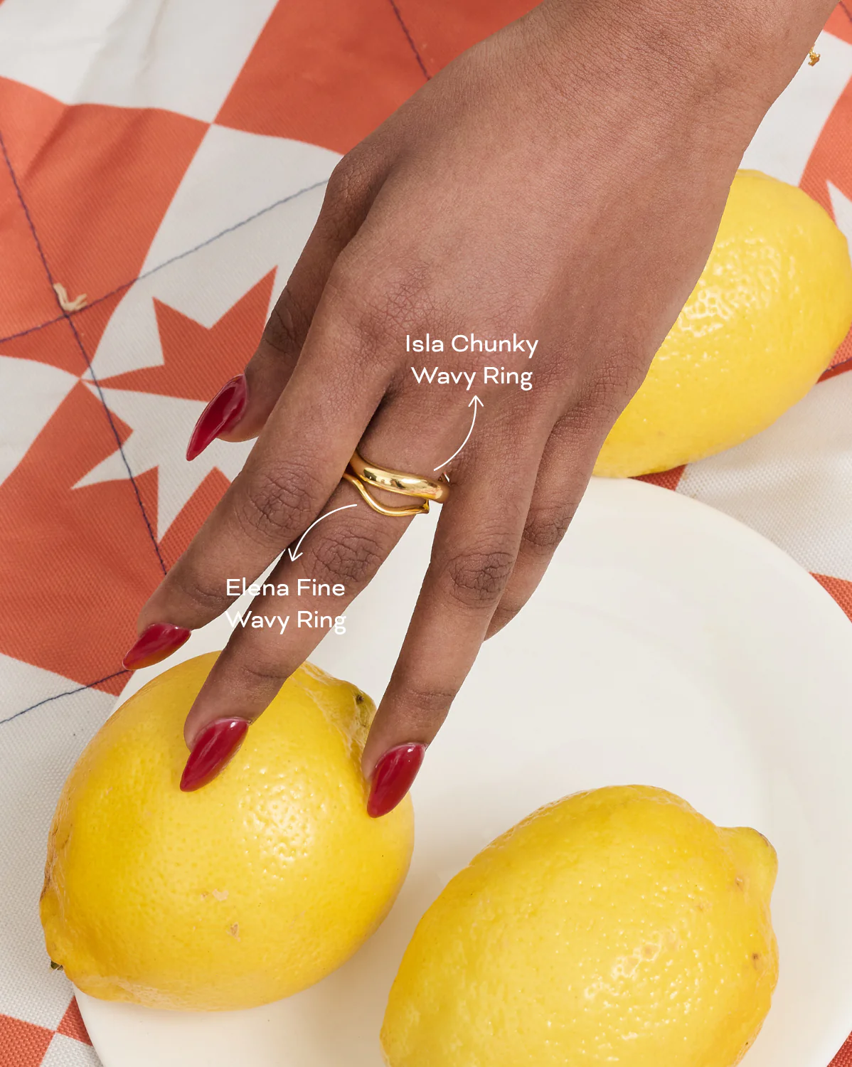 Isla Chunky Wavy Ring - Image 5