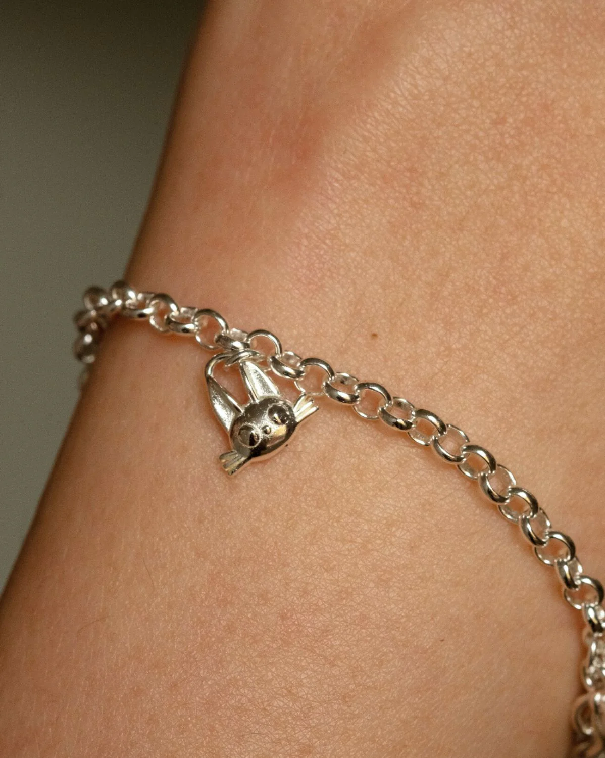 Jiji Cat Charm - Sterling Silver - Image 5