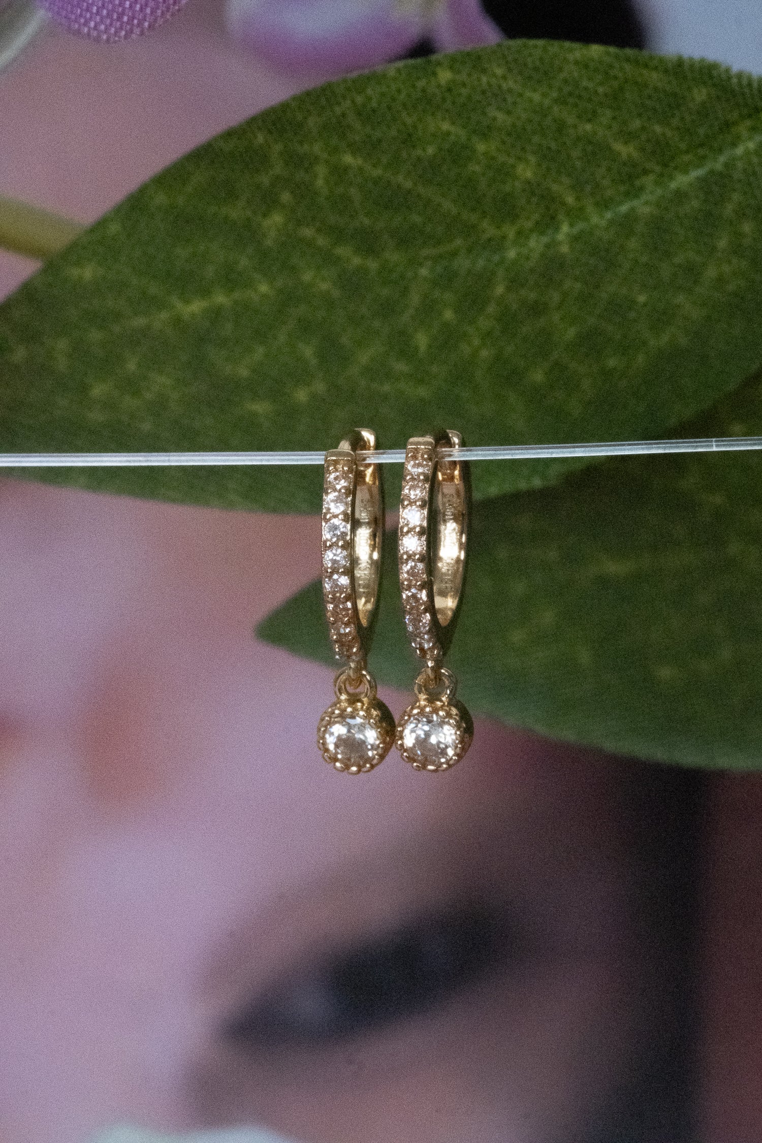 Josephine Hoops - Topaz CZ - Image 5