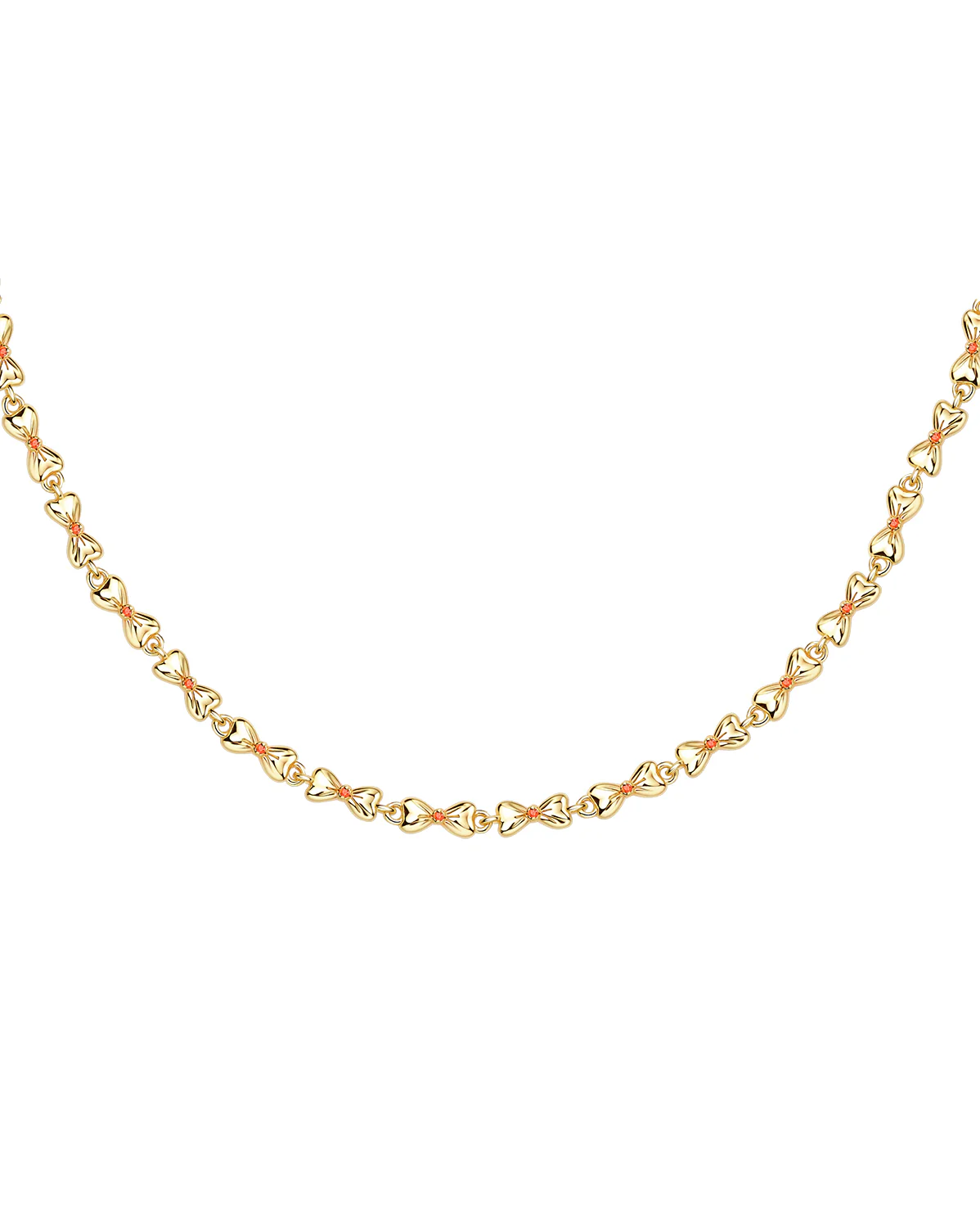Kiki Bow Linked Necklace