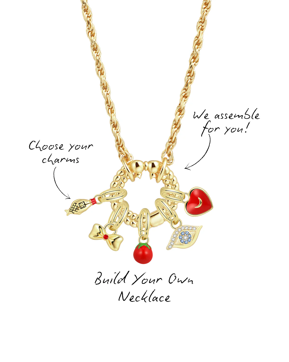 Kiki Carabiner Necklace (Build Your Own)