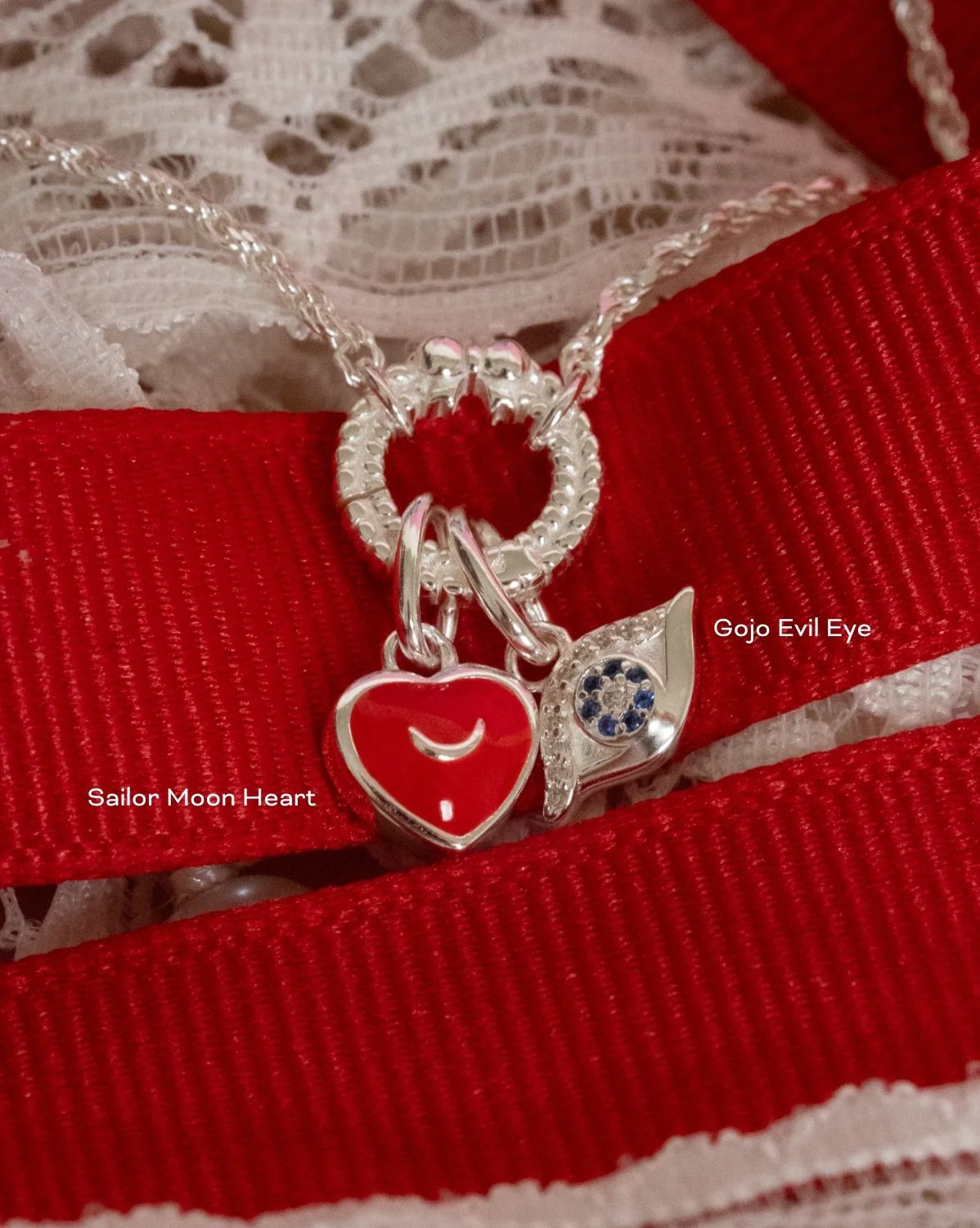Kiki Carabiner Necklace - Sterling Silver (Build Your Own) - Image 3