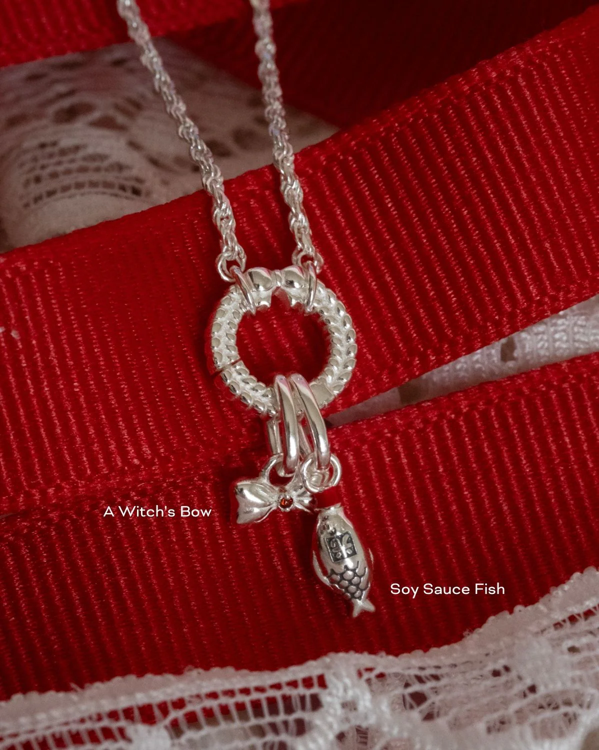 Kiki Carabiner Necklace - Sterling Silver (Build Your Own) - Image 4