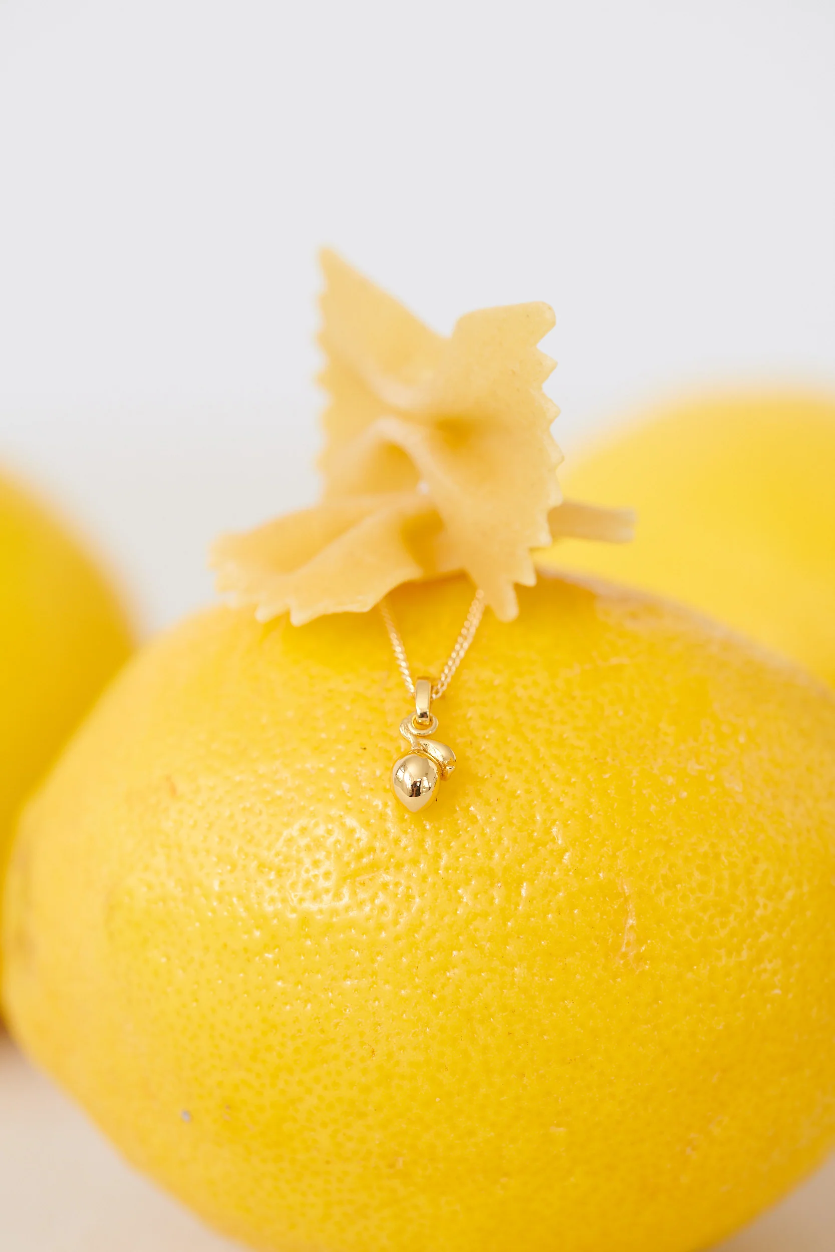 Lemon Pendant Charm - Sterling Silver - Image 2