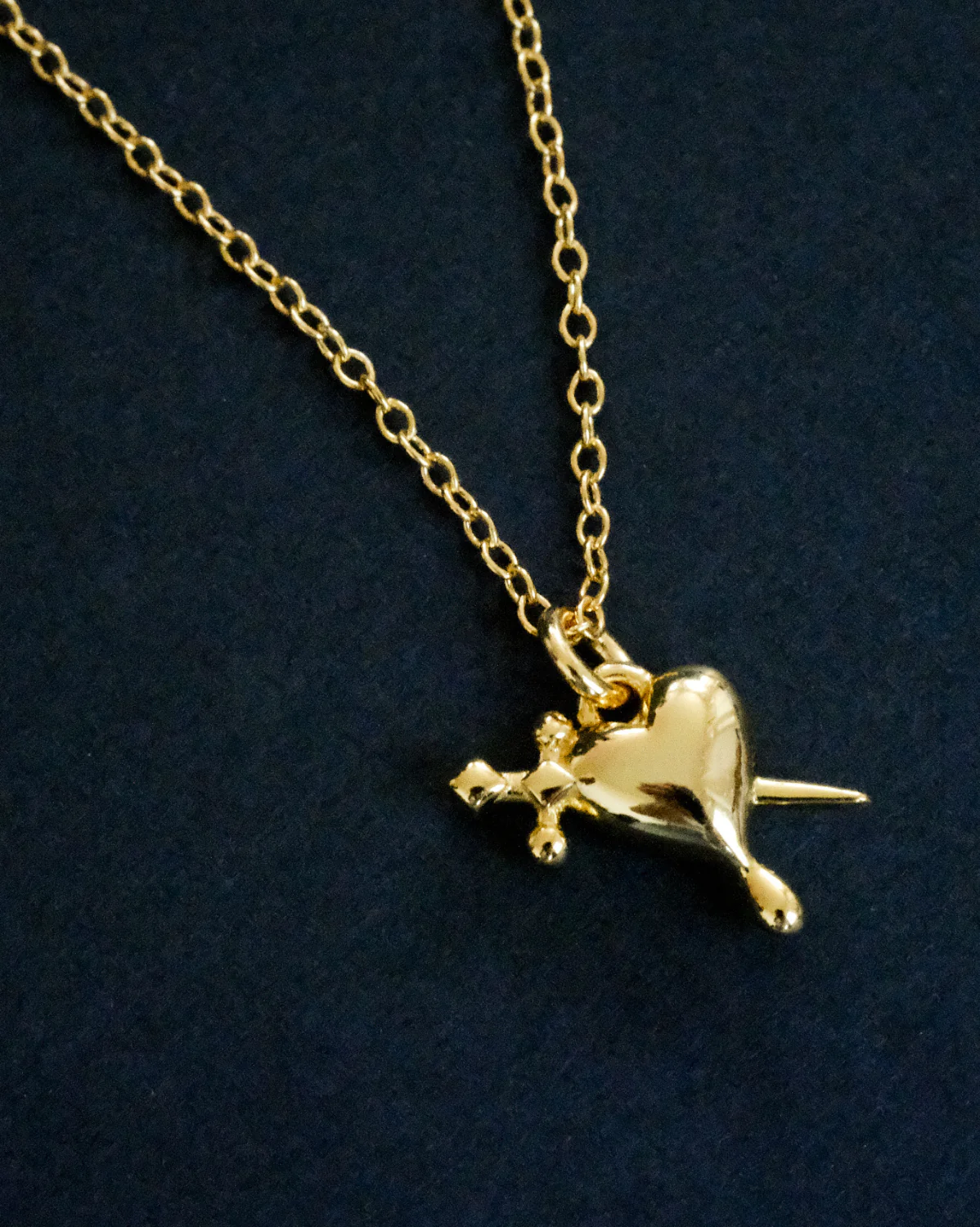 Lena Dagger Heart Necklace - Image 2
