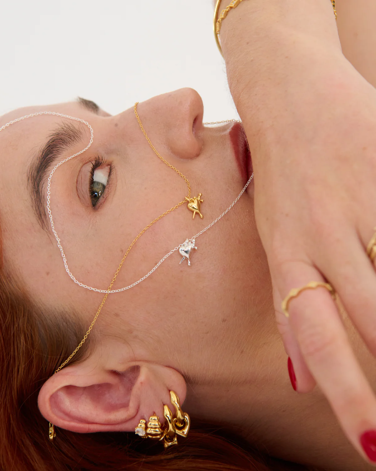 Lena Dagger Heart Necklace - Image 8