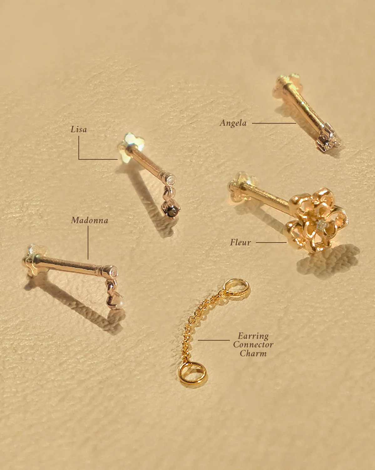 Lisa Tiny Onyx Stud - Image 3