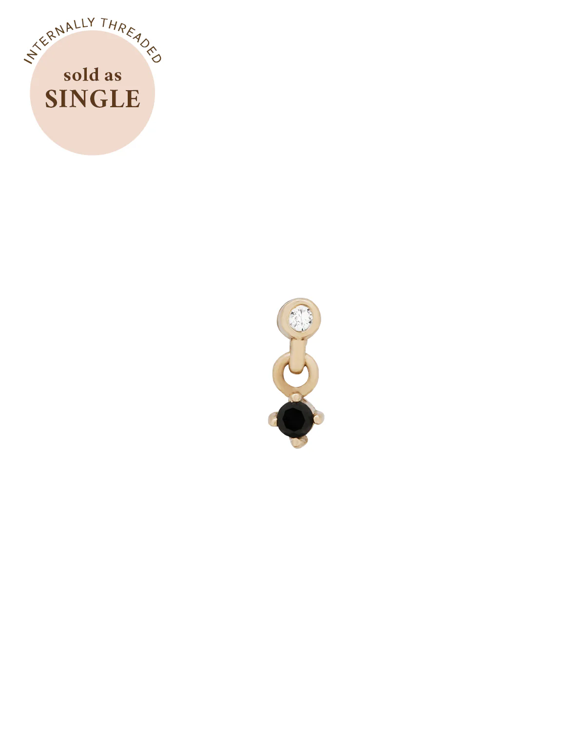 Lisa Tiny Onyx Stud - Image 8
