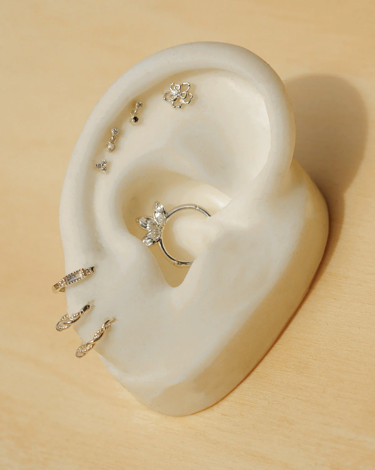 Lisa Tiny Onyx Stud - Sterling Silver - Image 4