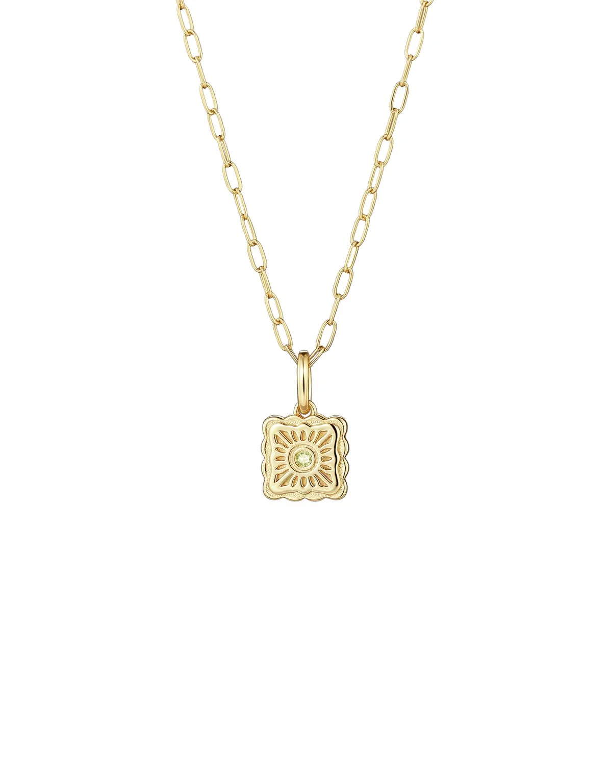 Liu Xin Square Mooncake Necklace